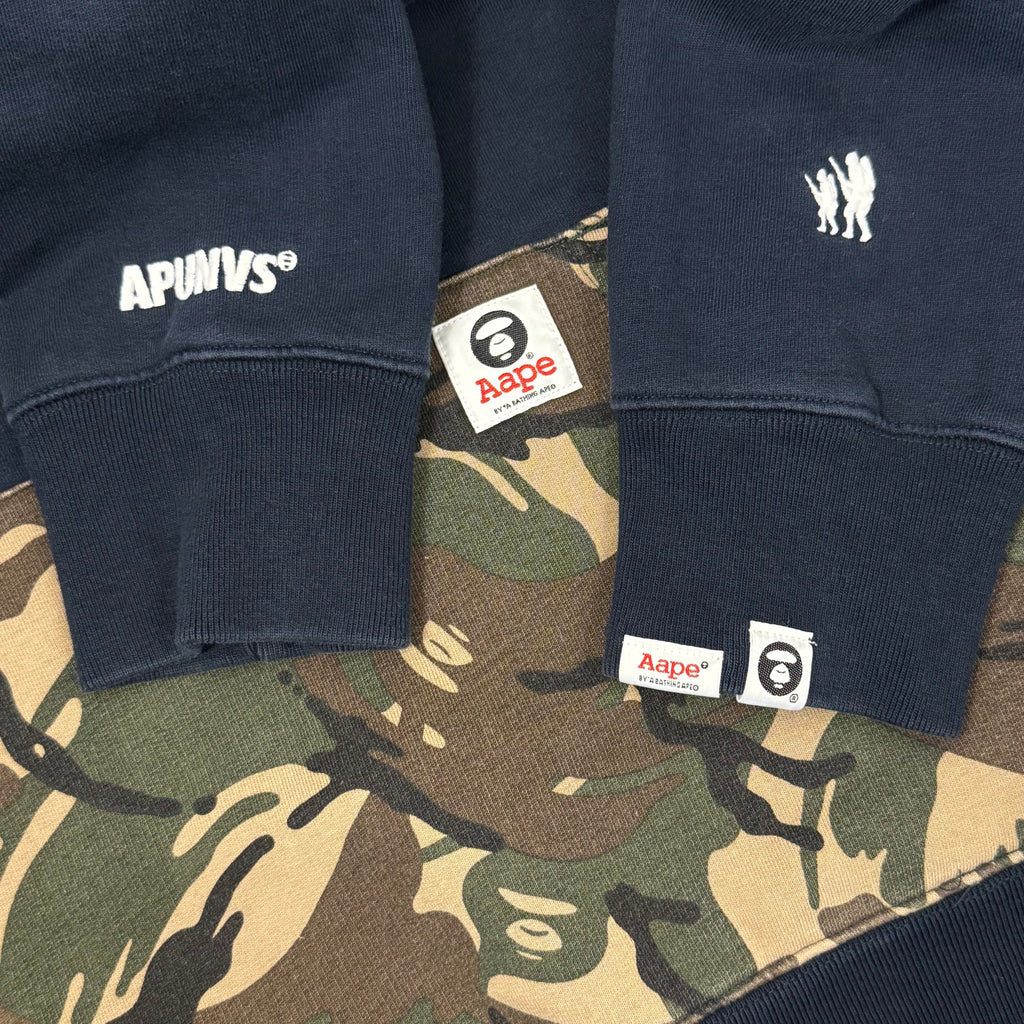 AAPE NAVY BLUE CHEST LOGO