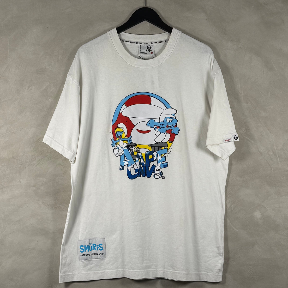 AAPE X SMURFS TEE