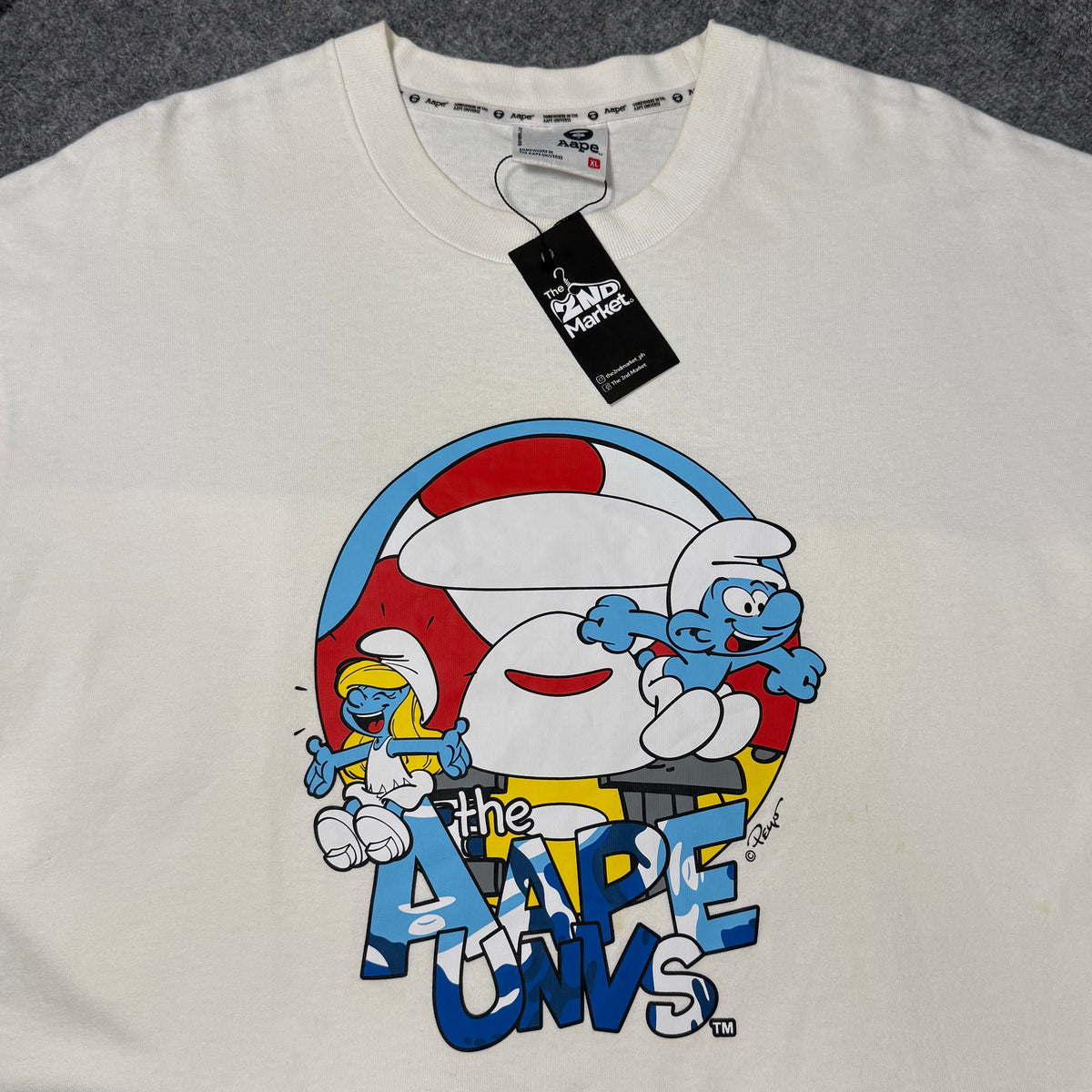 AAPE X SMURFS TEE