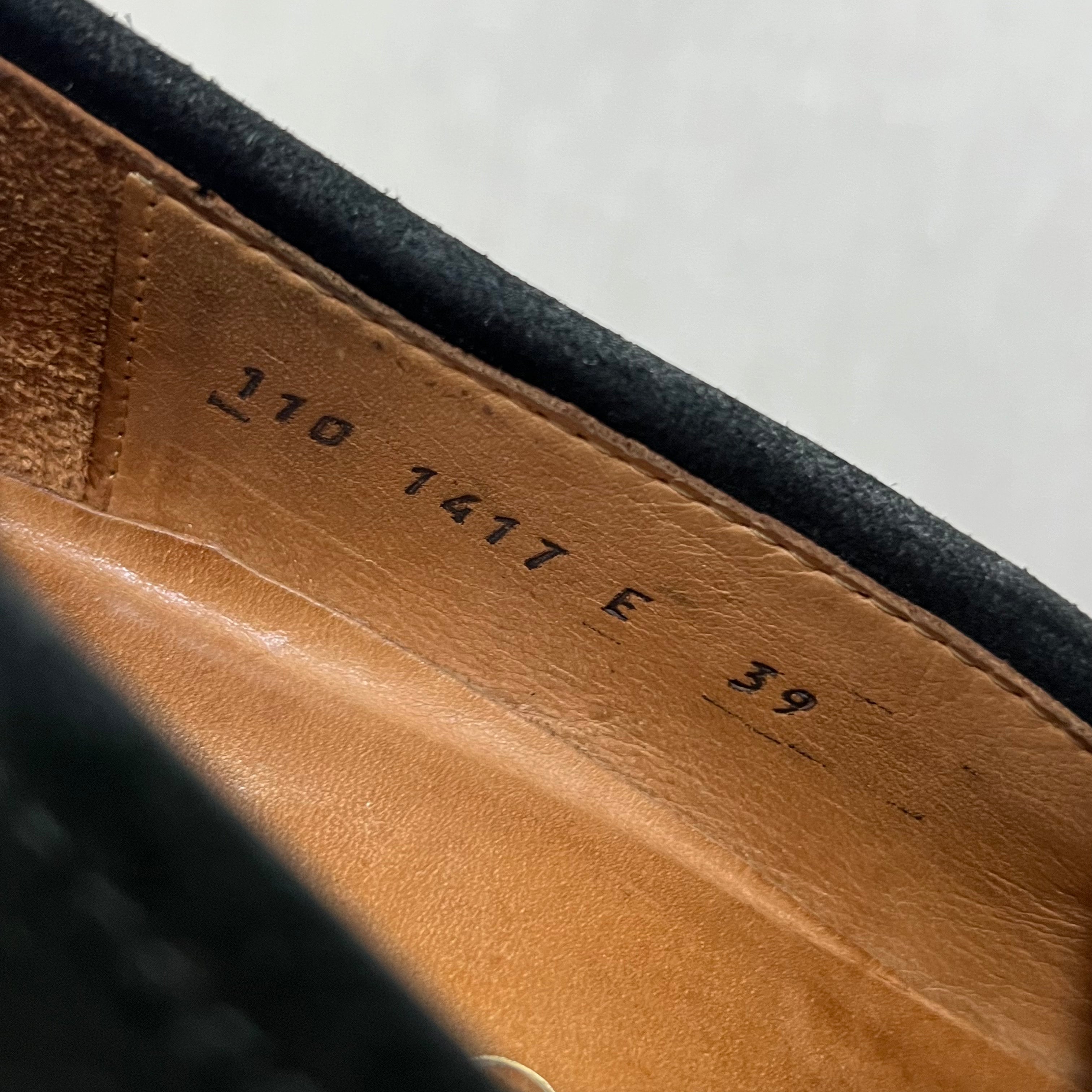 VINTAGE GUCCI SUEDE HORSEBIT LOAFERS