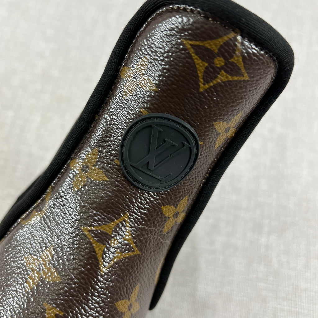 LOUIS VUITTON PATENT MONOGRAM RUBY FLAT ANKLE BOOTS