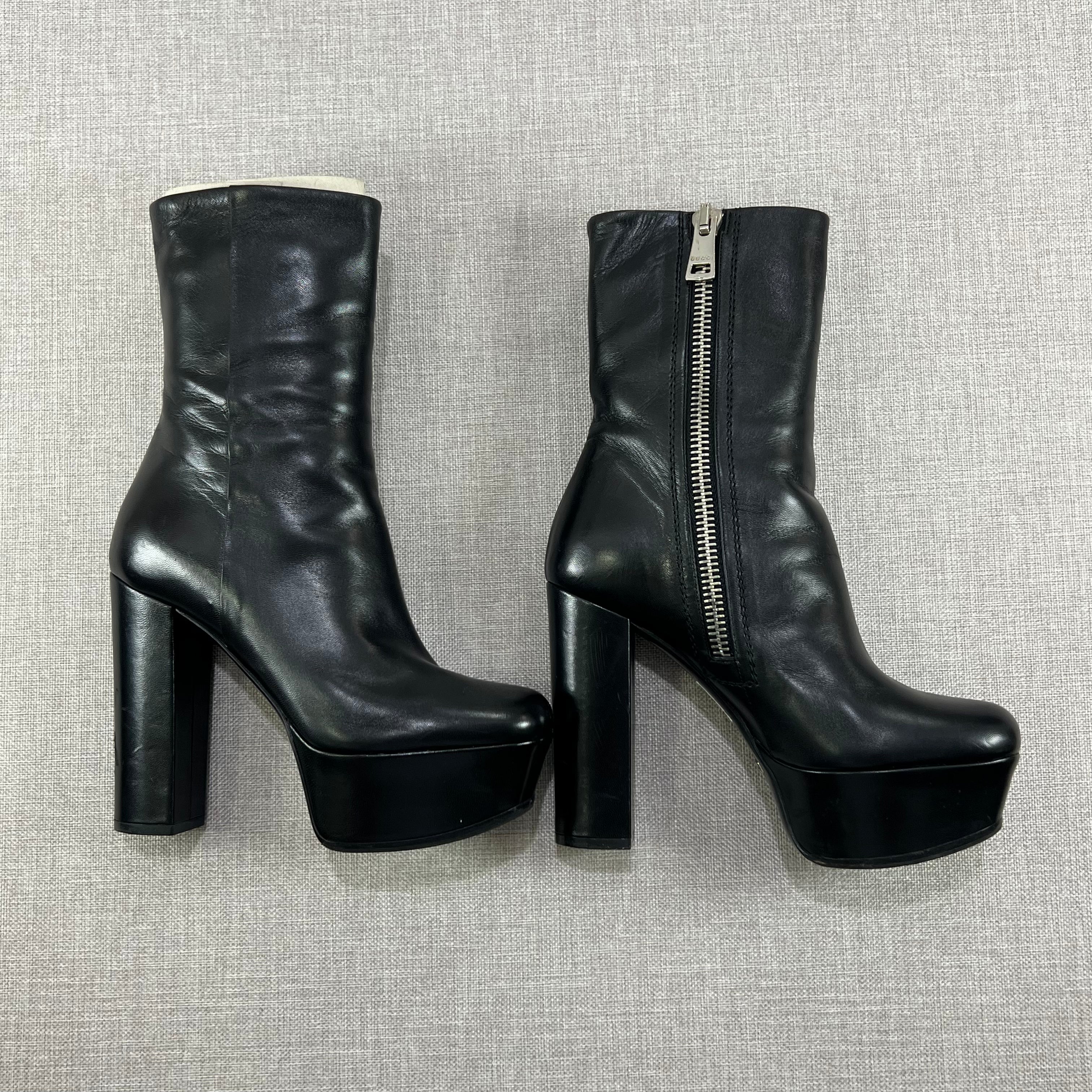 GUCCI MALAGA PLATFORM BOOTS
