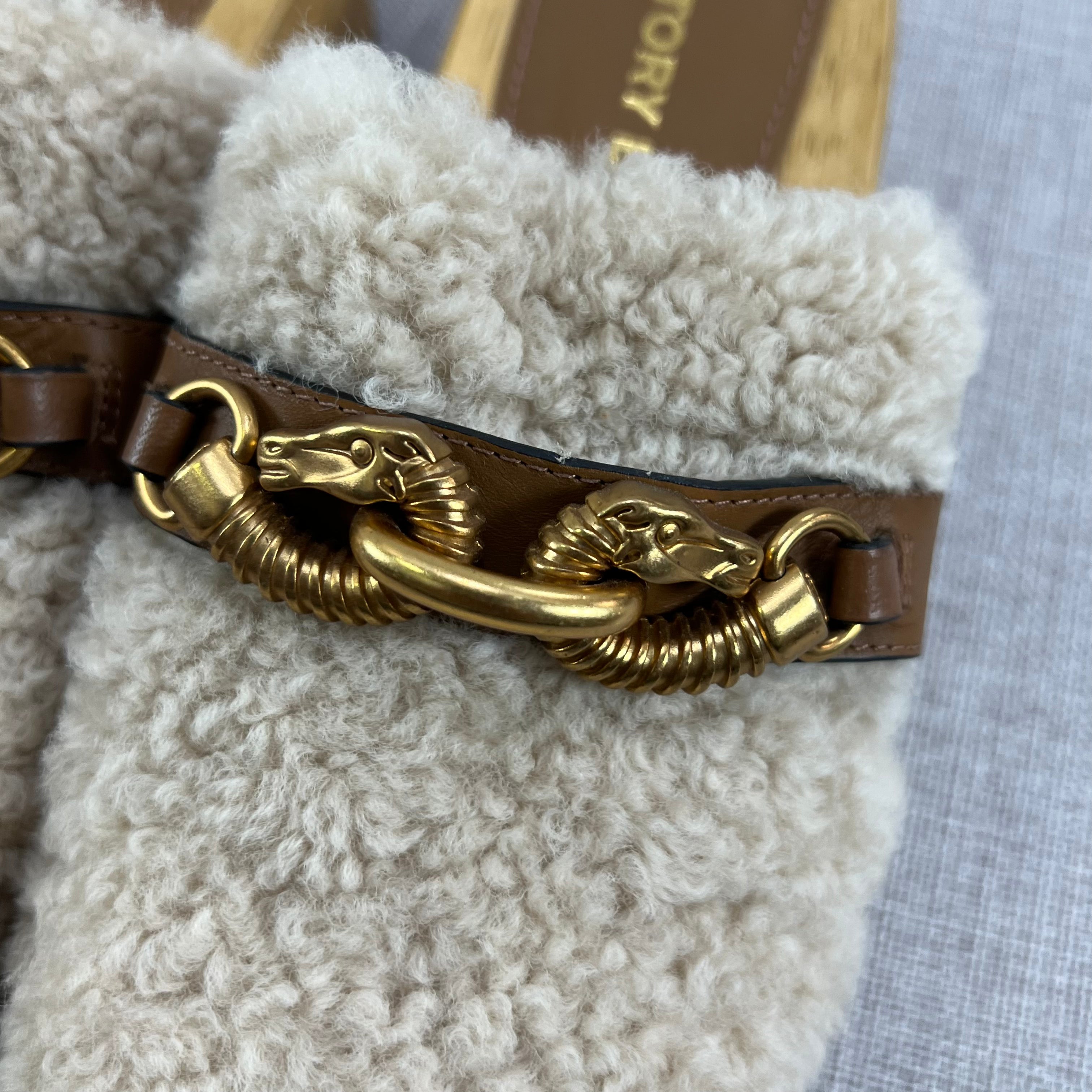TORY BURCH JESSA SHEARLING CLOG