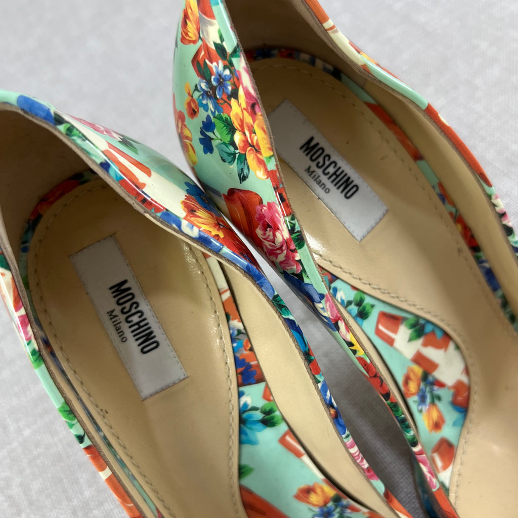 MOSCHINO PUMPS VIBRANT FLORAL