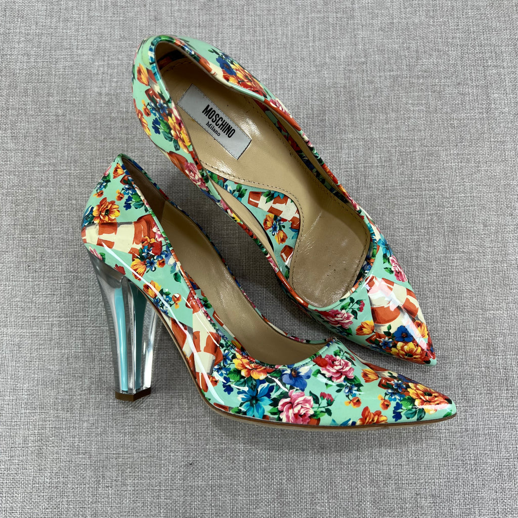 MOSCHINO PUMPS VIBRANT FLORAL