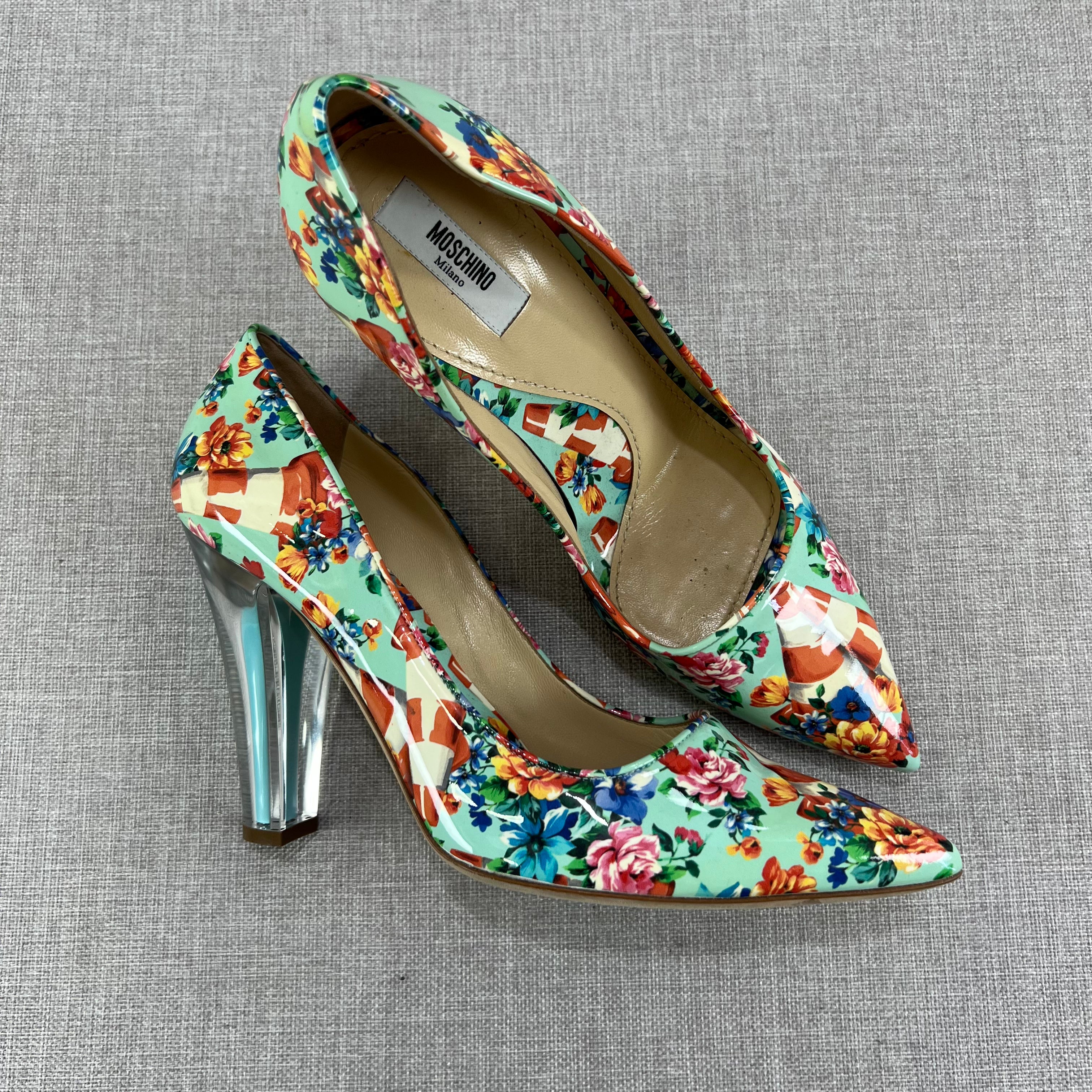 MOSCHINO PUMPS VIBRANT FLORAL