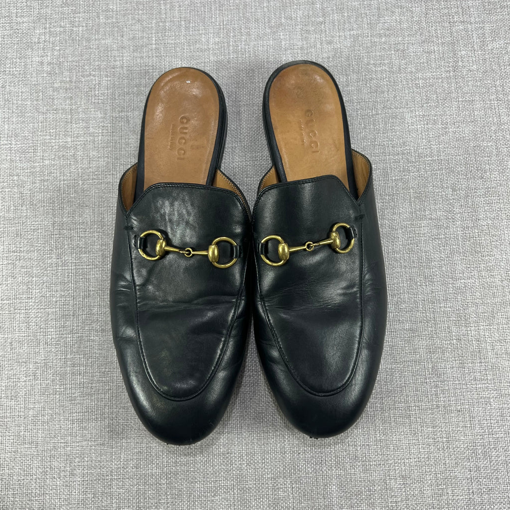 GUCCI PRINCETOWN LEATHER MULES