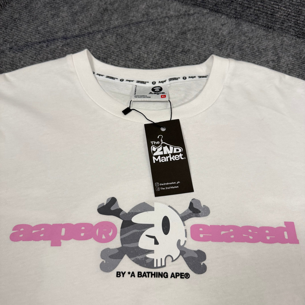 AAPE X ERASED BOXY OVERSIZED TEE
