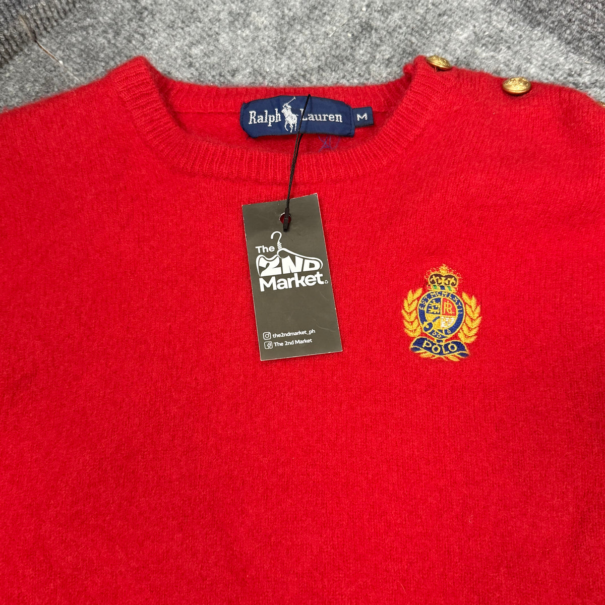 RALPH LAUREN KNIT SWEATSHIRT
