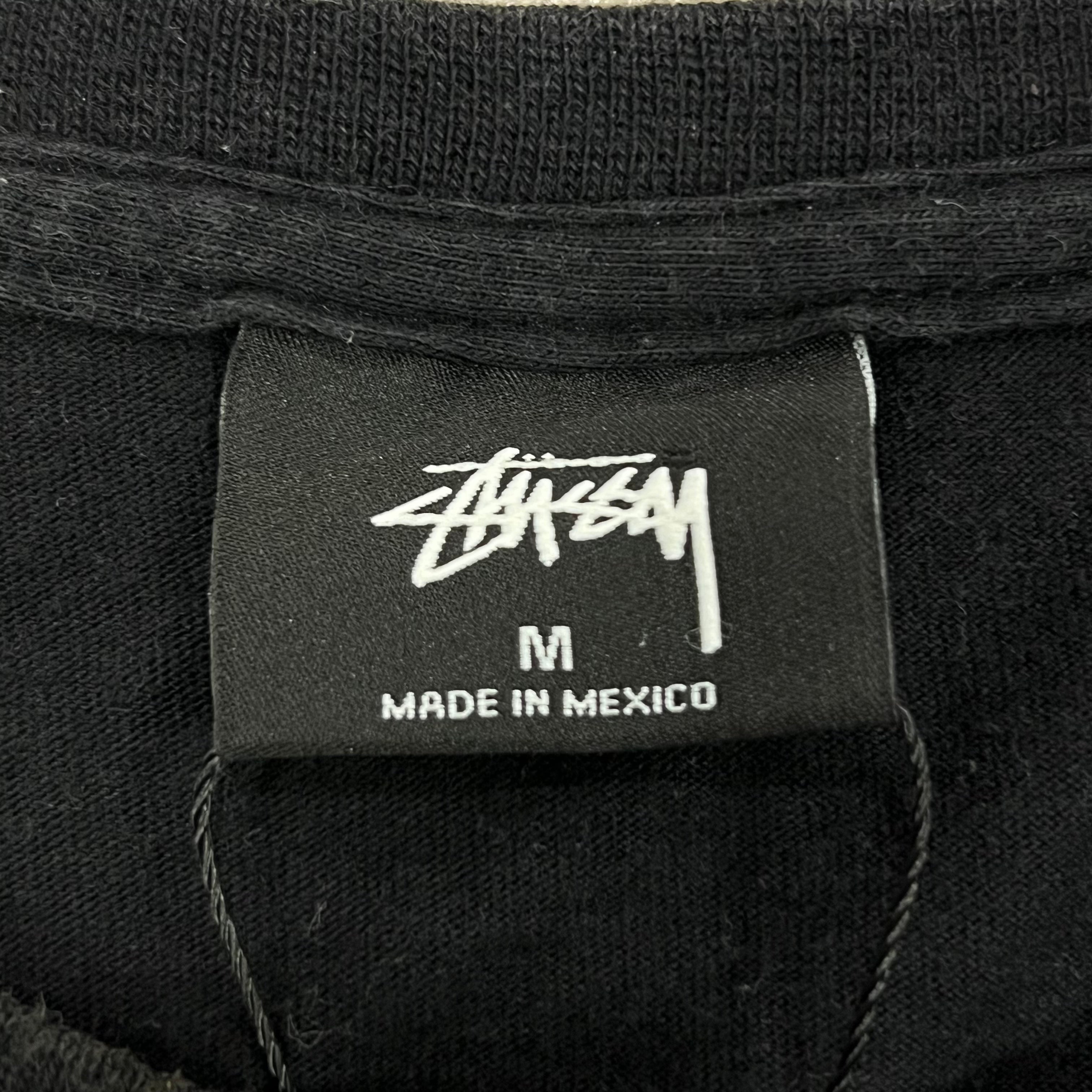 STUSSY WORLD TOUR TEE CROSSED-OUT CITY NAMES
