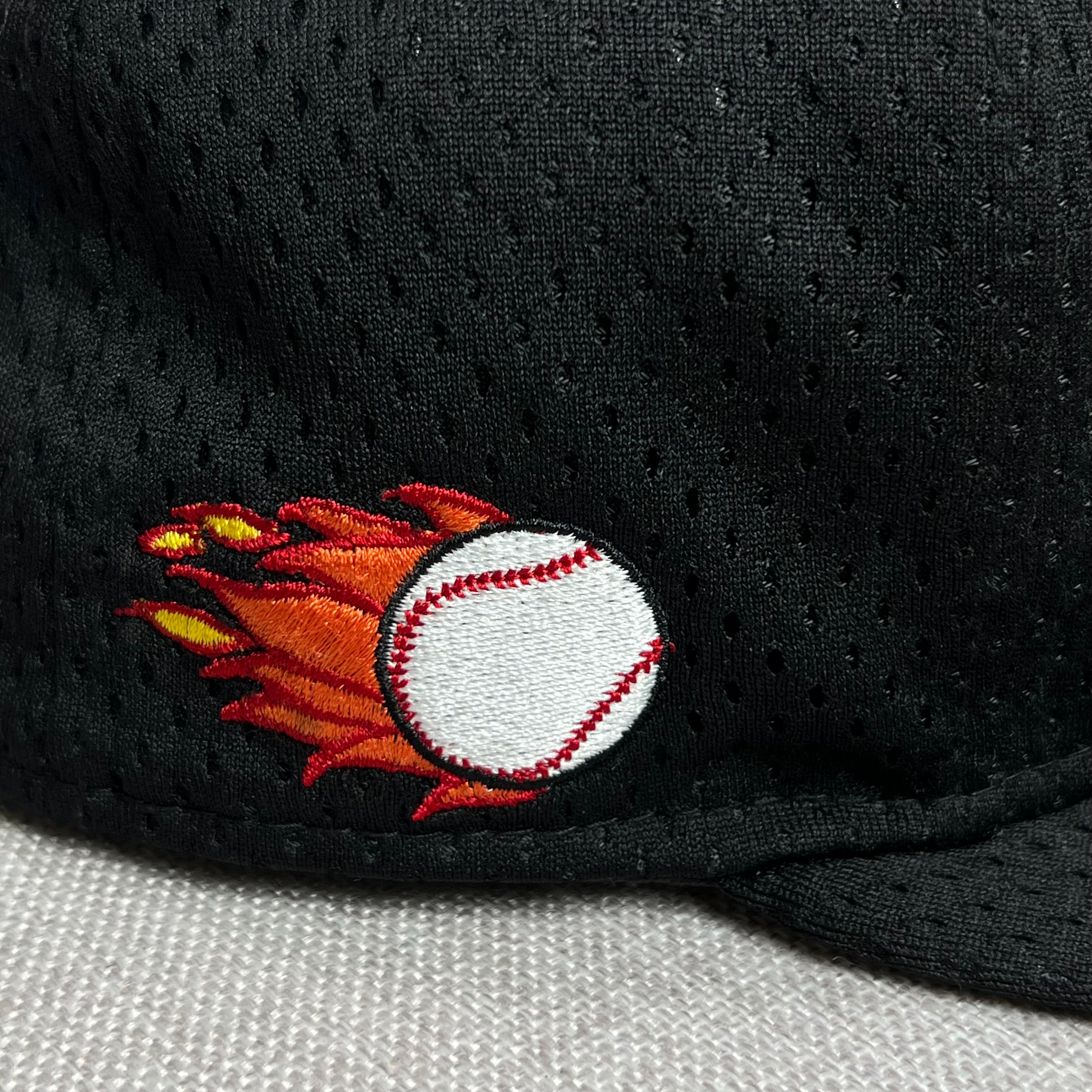 BLACK SUPREME NEW ERA 59FIFTY MESH BOX LOGO BASEBALL CAP