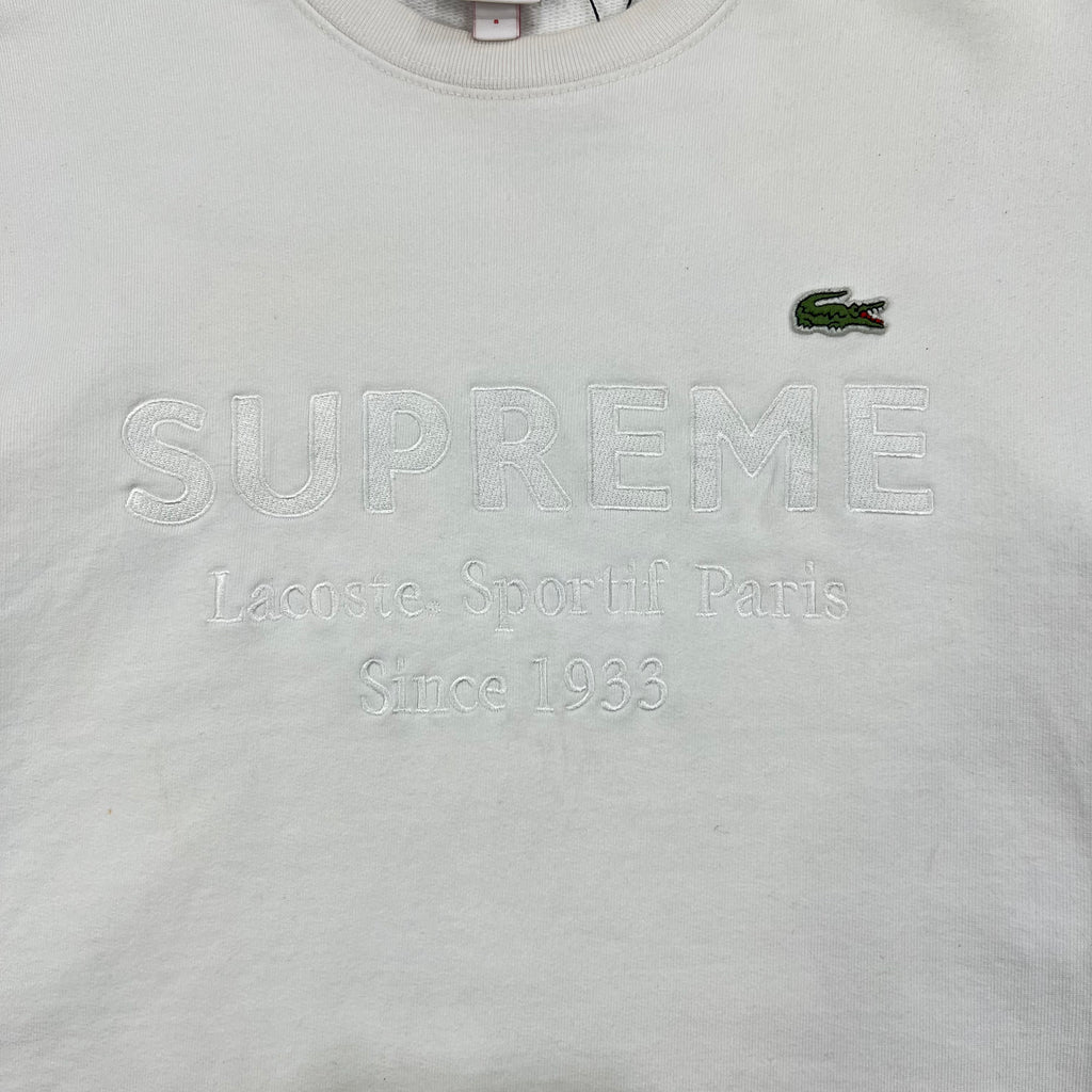 SUPREME X LACOSTE LIVE CREWNECK SWEATSHIRT
