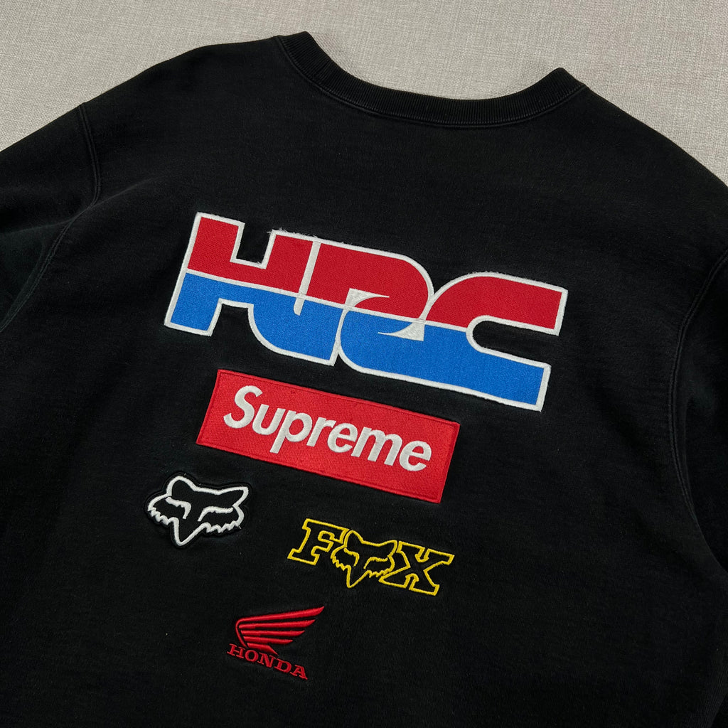 SUPREME X HONDA X FOX RACING CREWNECK SWEATSHIRT