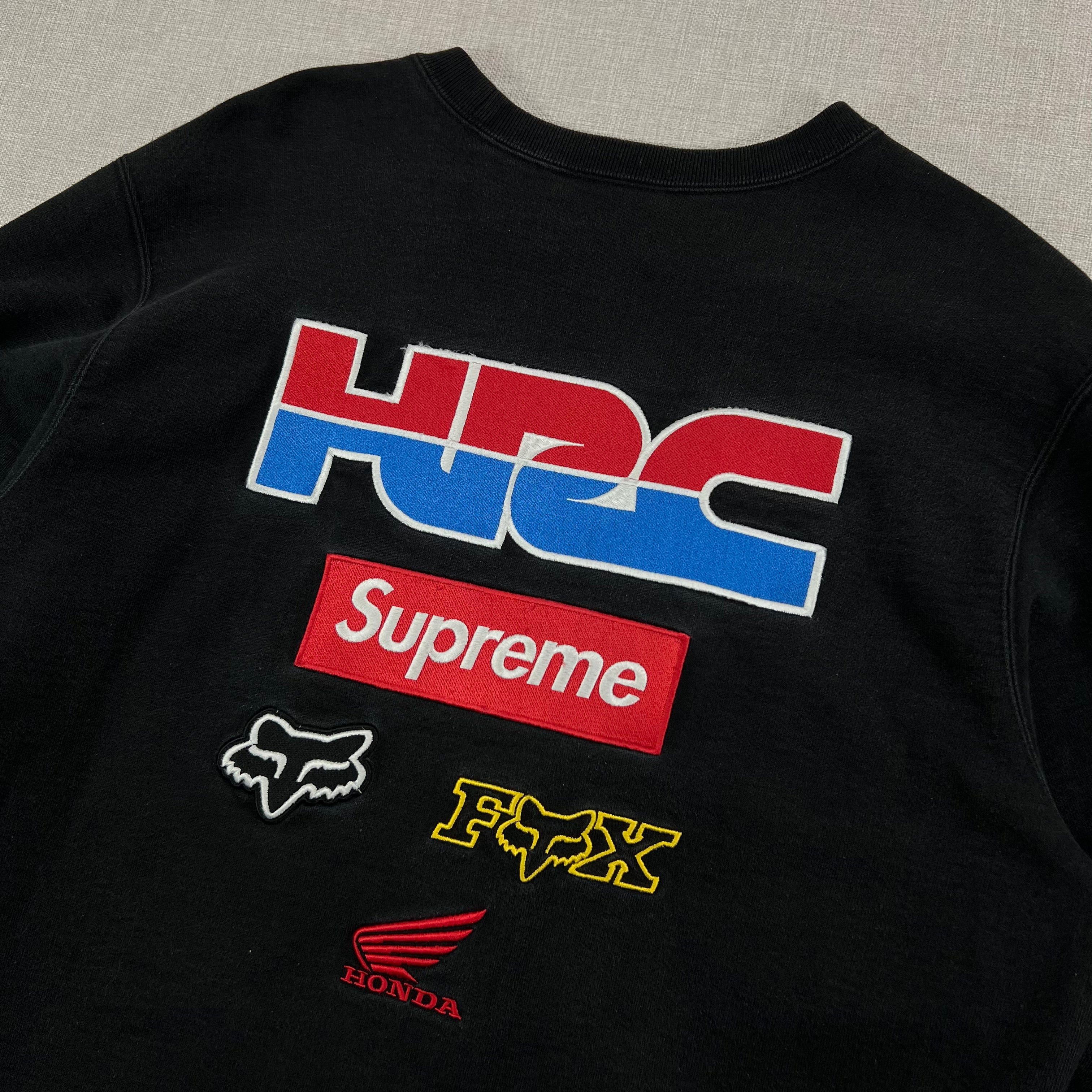 SUPREME X HONDA X FOX RACING CREWNECK SWEATSHIRT
