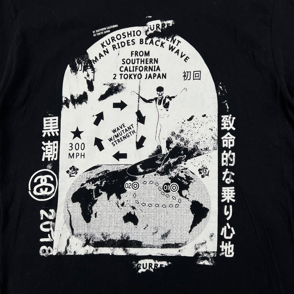 STUSSY "BLACK WAVE" L/S