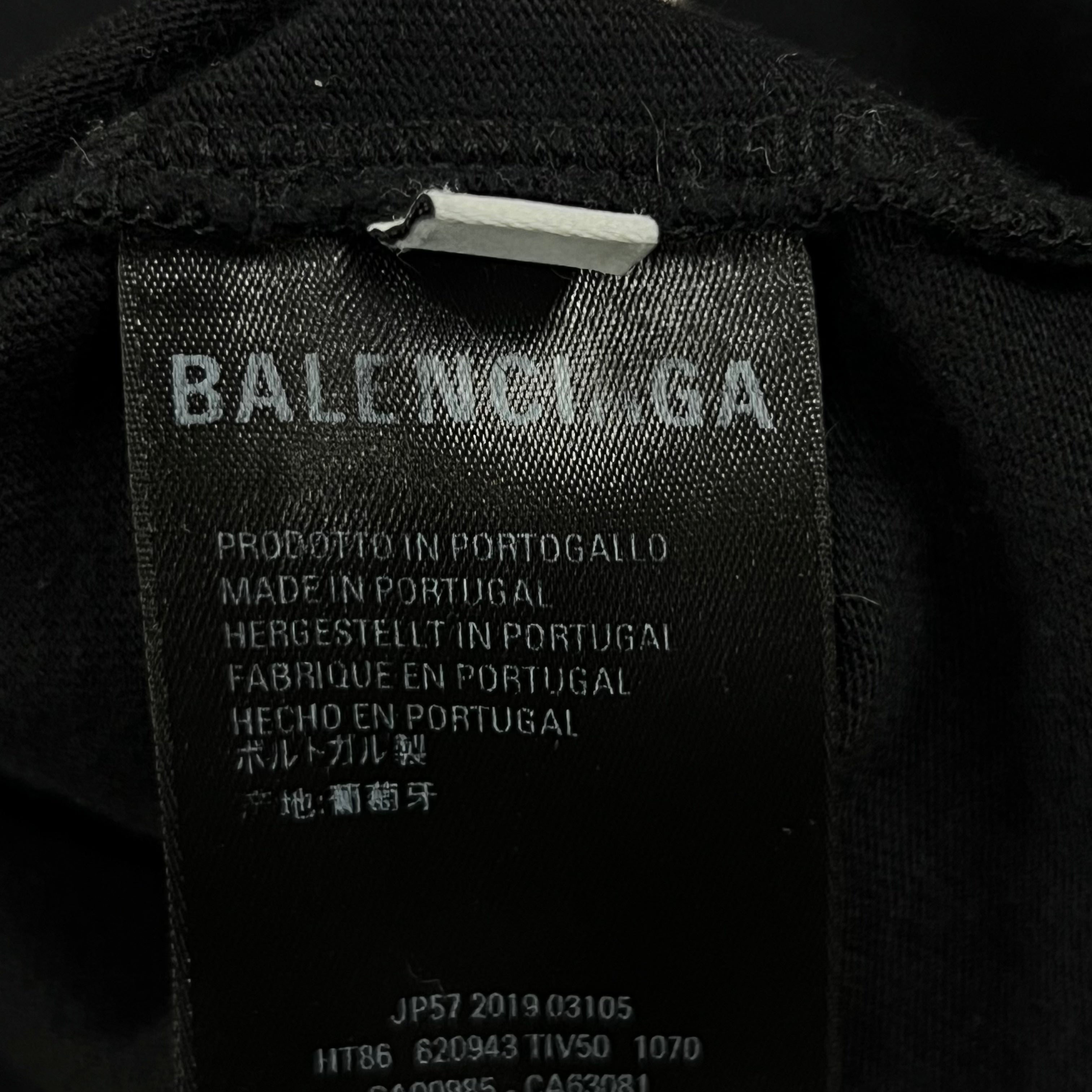 BALENCIAGA SYMBOLIC CREWNECK BLACK LONG-SLEEVE TEE