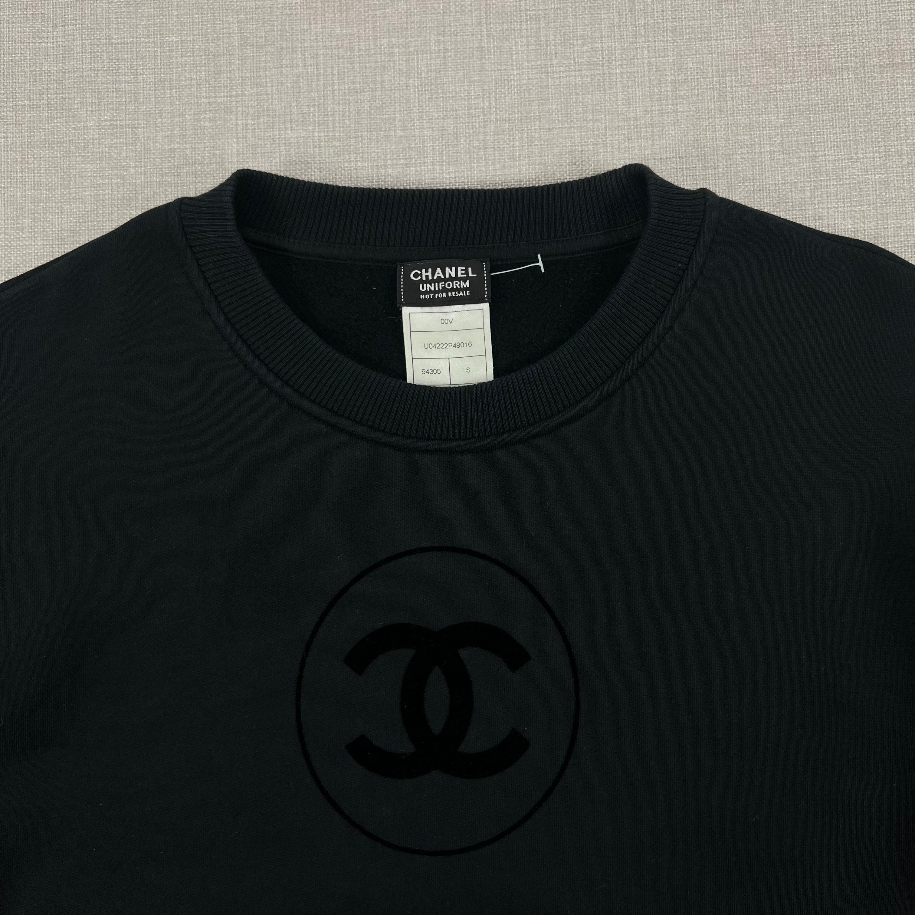 CHANEL CREWNECK SUBTLE TONAL CC LOGO SWEATSHIRT