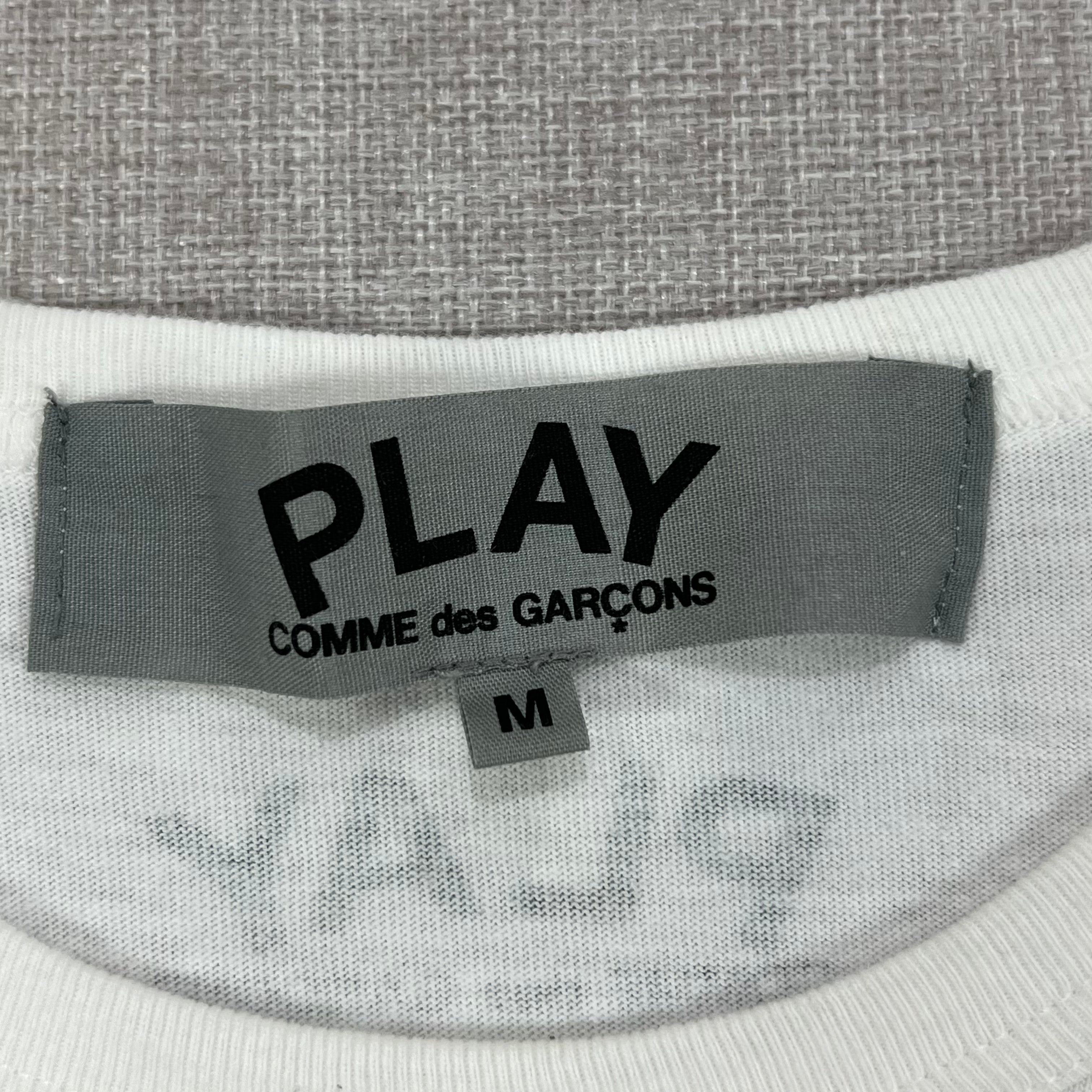PLAY COMME DES GARCONS HEART LOGO PATCH L/S