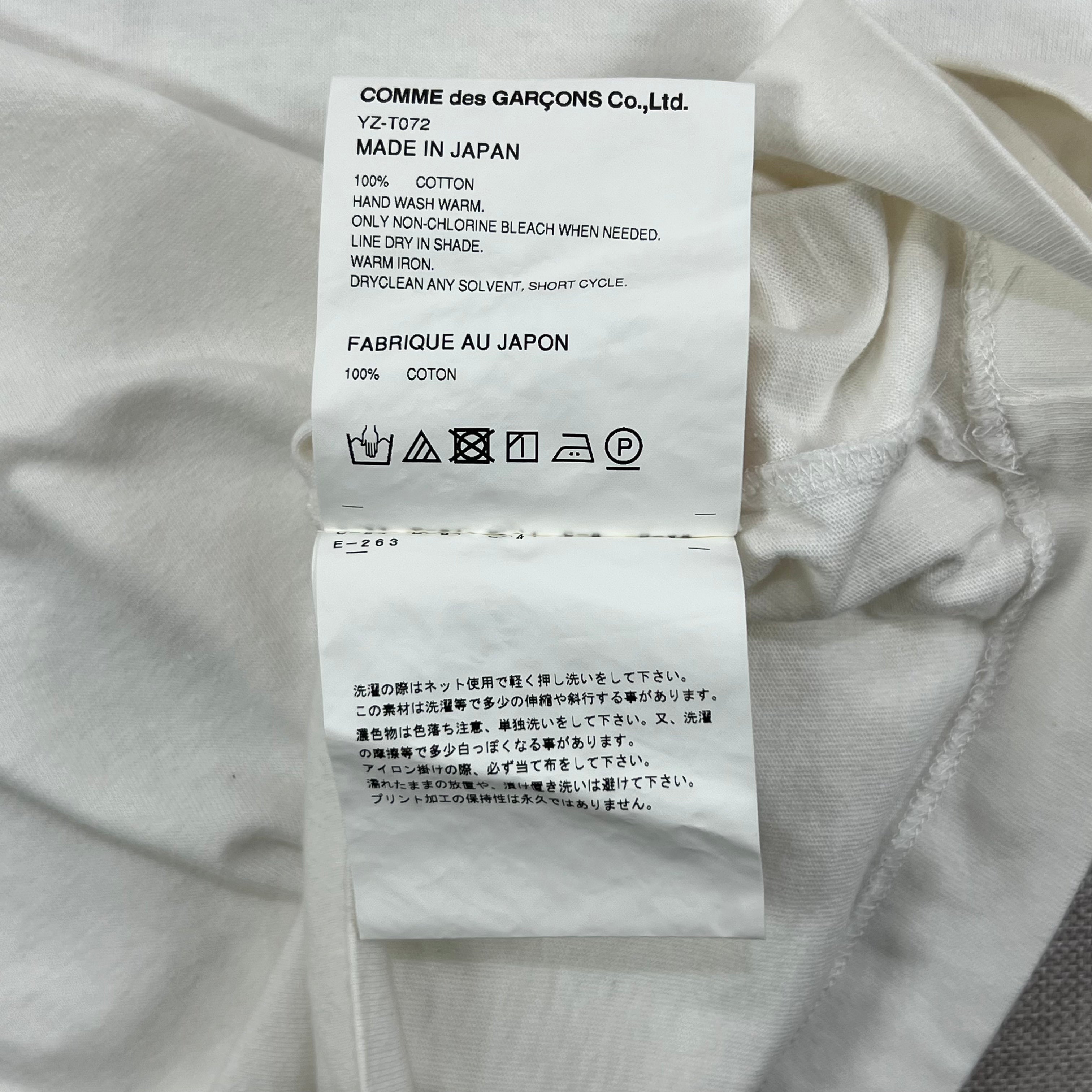 PLAY COMME DES GARCONS HEART LOGO PATCH L/S