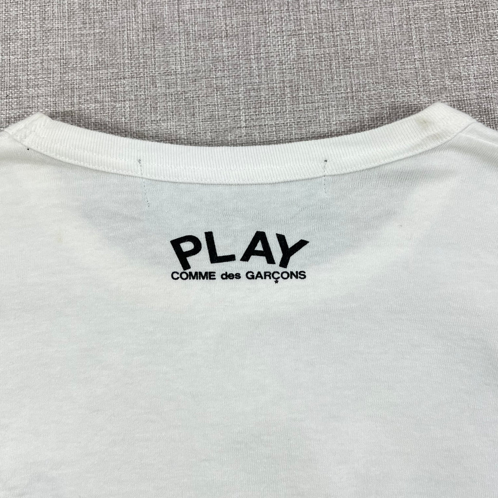 PLAY COMME DES GARCONS HEART LOGO PATCH L/S