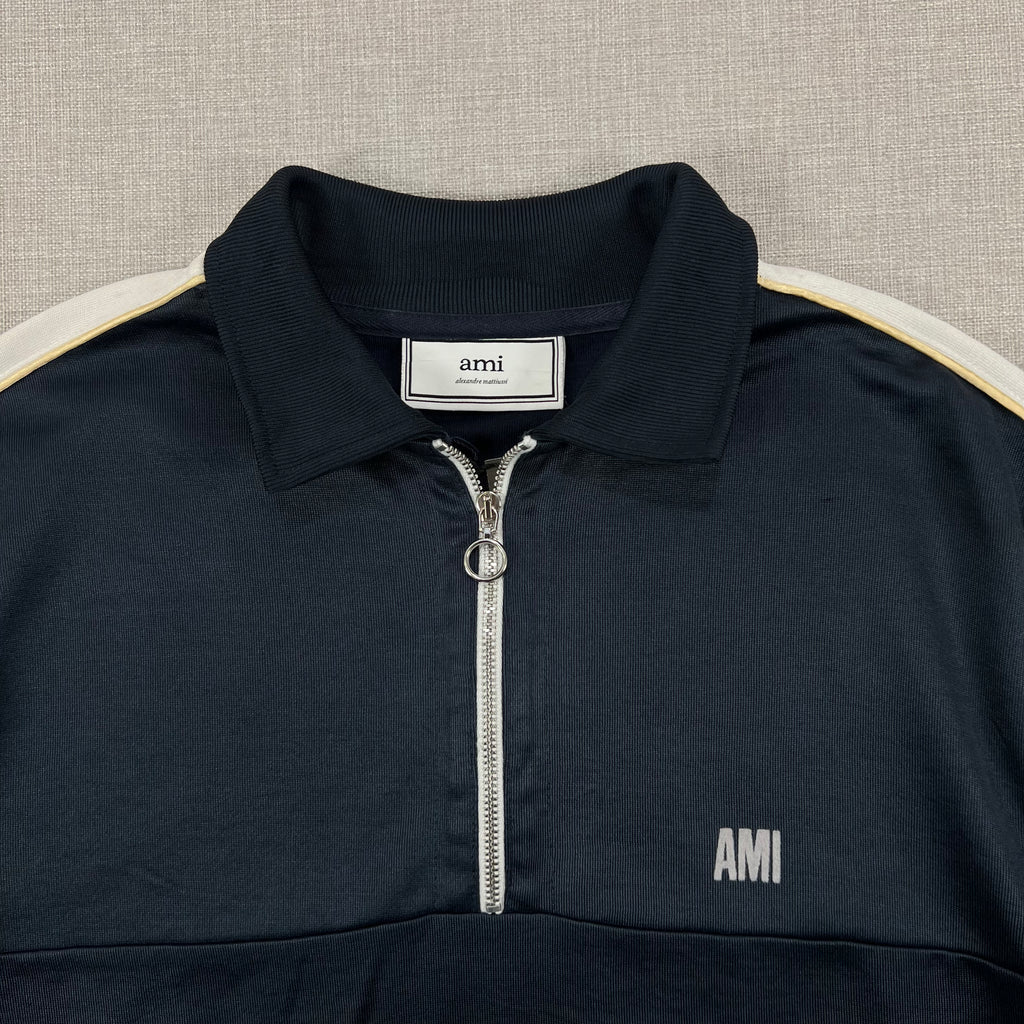 AMI PARIS HALF-ZIP TRACK JACKET