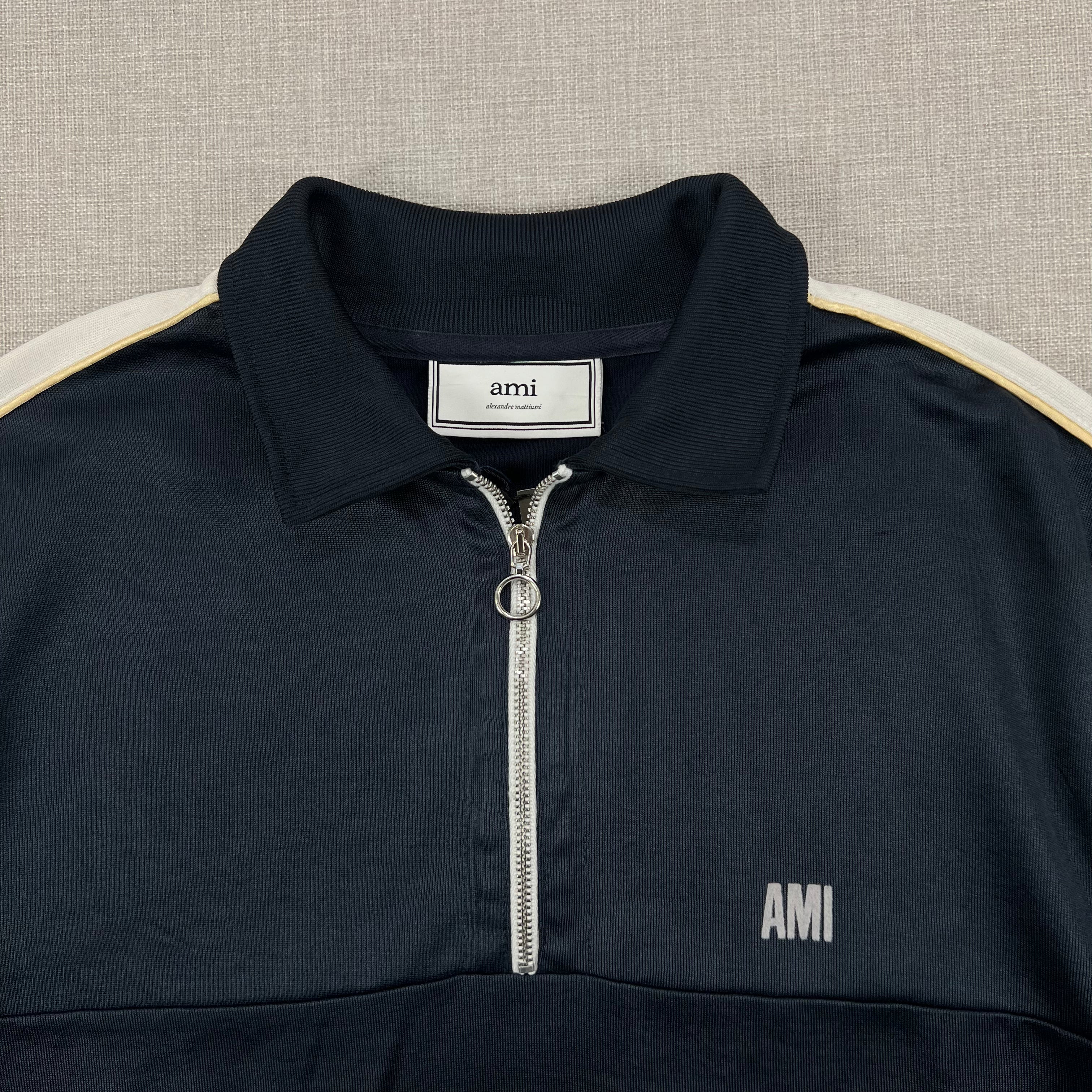 AMI PARIS HALF-ZIP TRACK JACKET