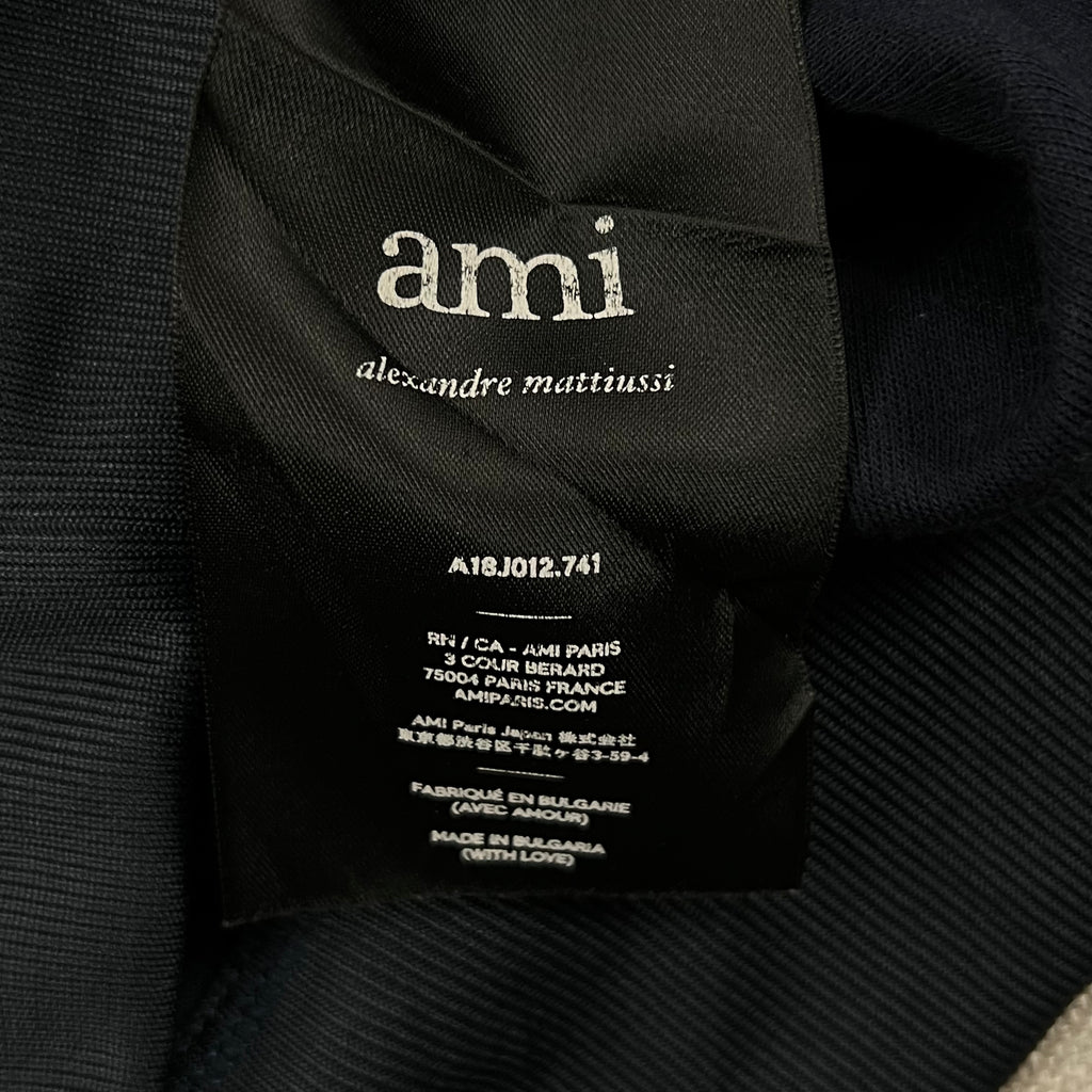 AMI PARIS HALF-ZIP TRACK JACKET