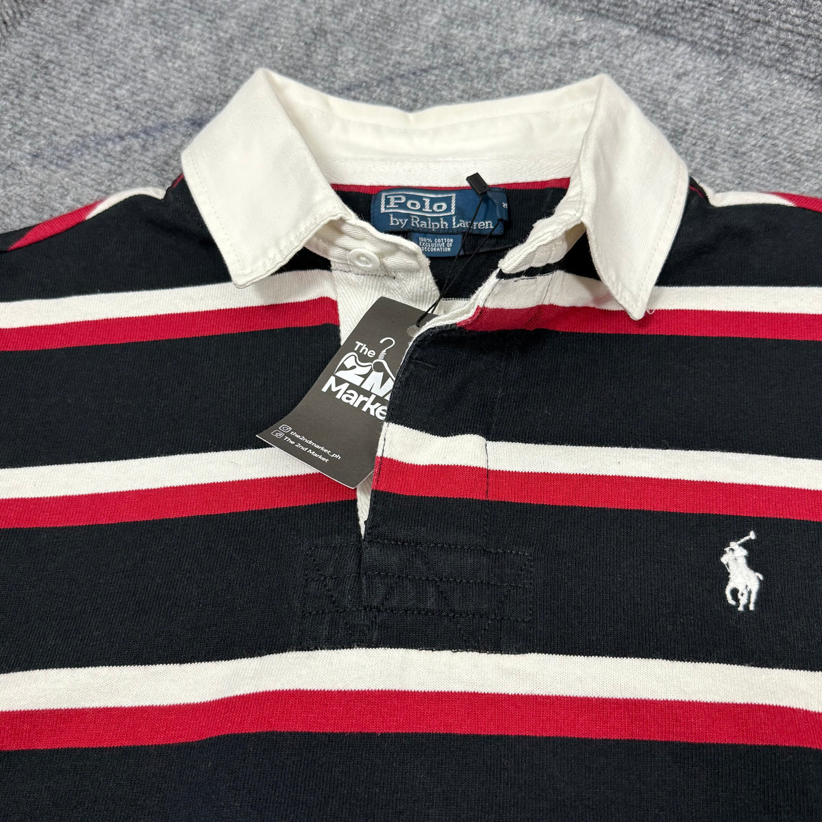 RALPH LAUREN STRIPE POLO LONGSLEEVE