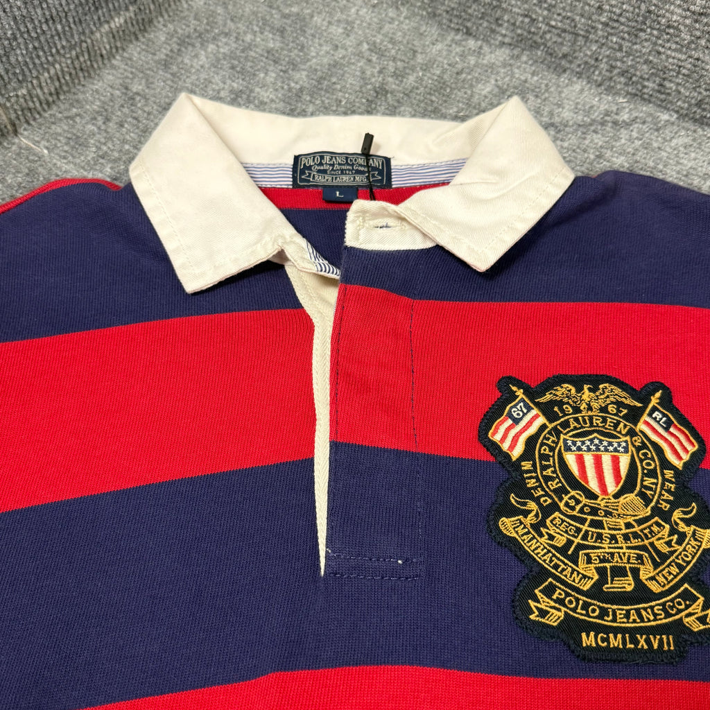 RALPH LAUREN STRIPE POLO LONGSLEEVE