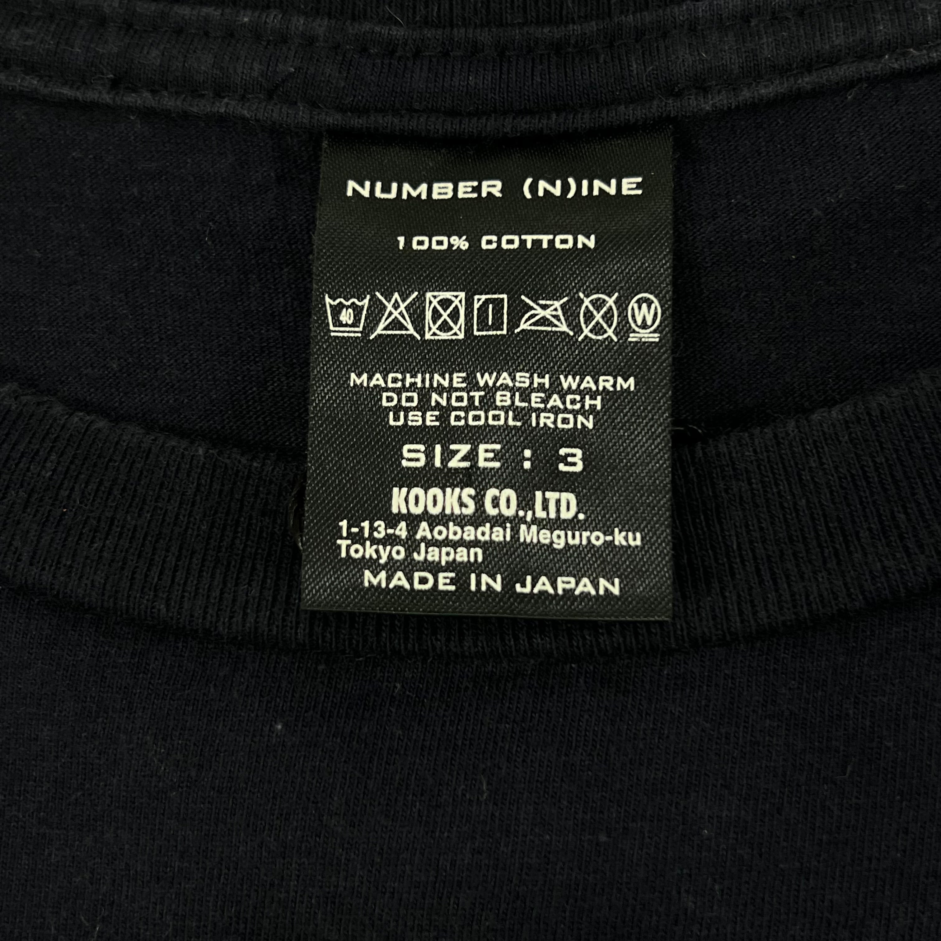 NUMBER (N)INE BOX LOGO TEE