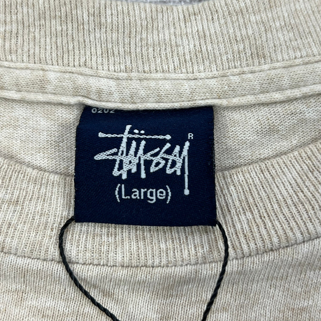 VINTAGE STUSSY GREEN SCRIPT LOGO TEE