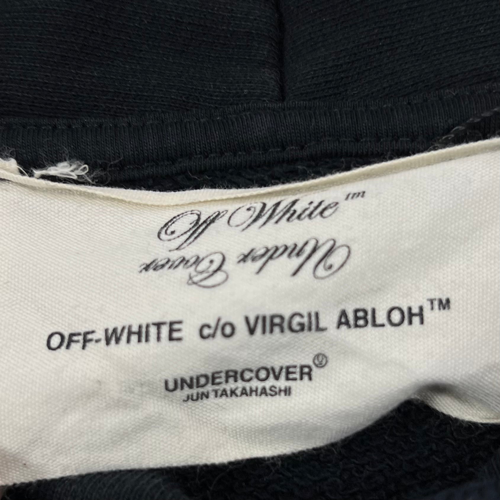 OFF-WHITE X UNDERCOVER SKELETON RVRS HOODIE (REVERSIBLE)