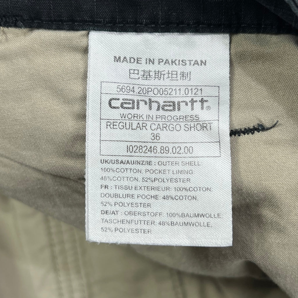 CARHARTT WIP REGULAR BLACK CARGO SHORT
