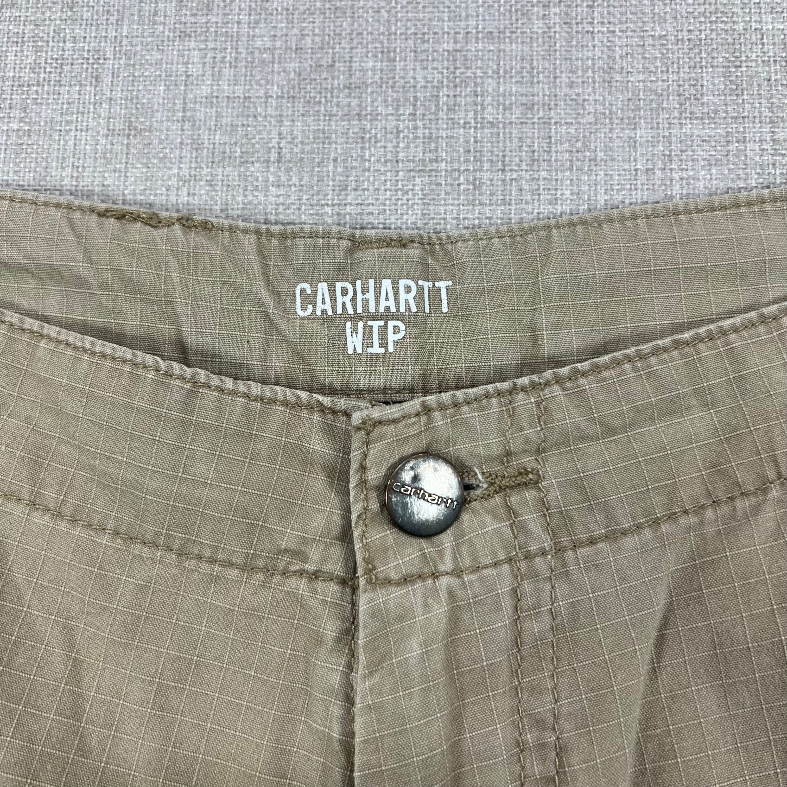 CARHARTT WIP KHAKI CARGO SHORTS