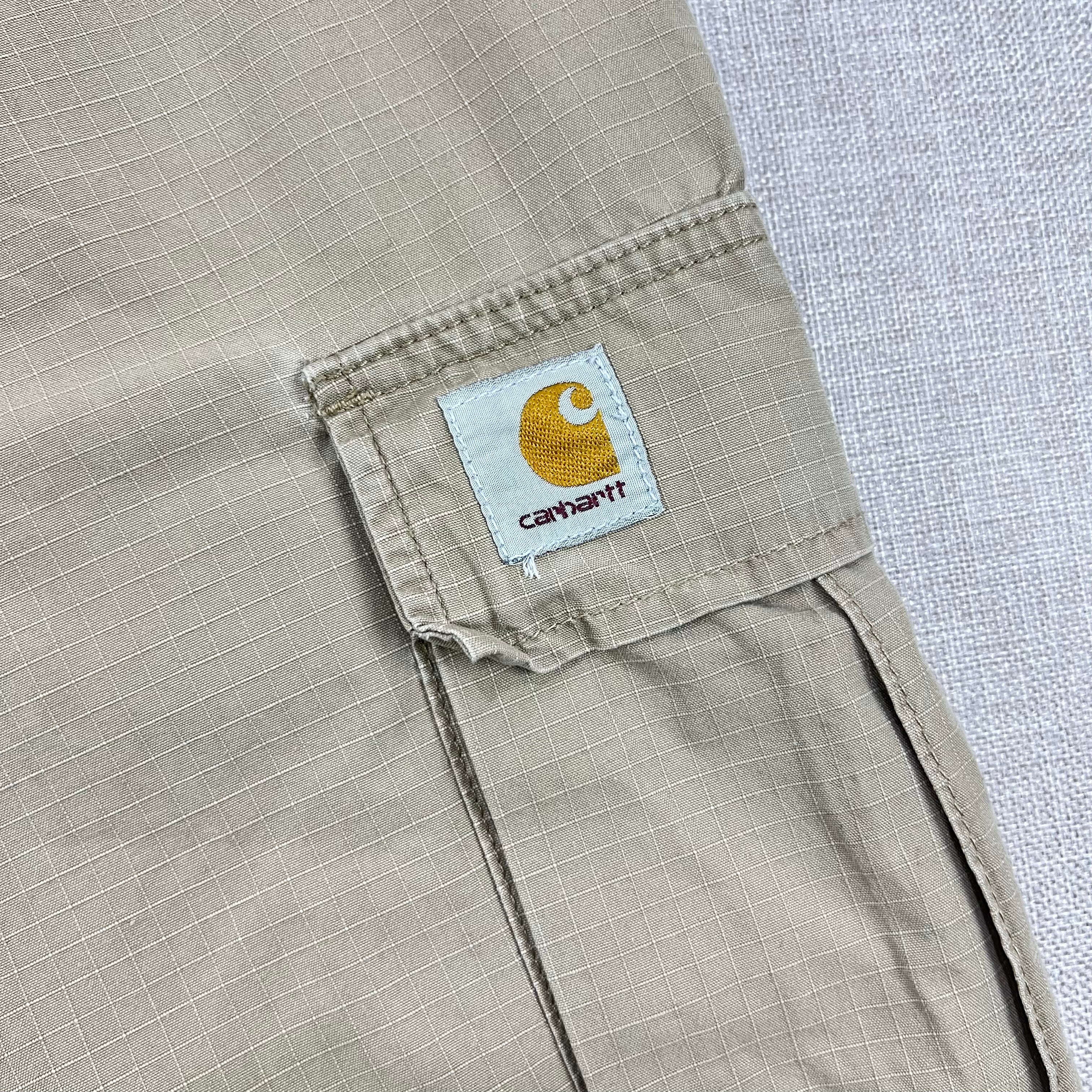 CARHARTT WIP KHAKI CARGO SHORTS