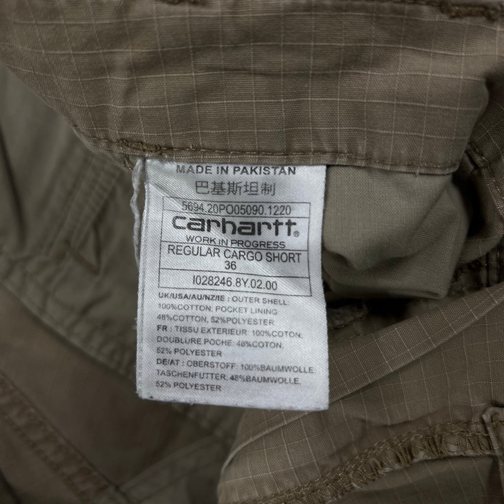 CARHARTT WIP KHAKI CARGO SHORTS