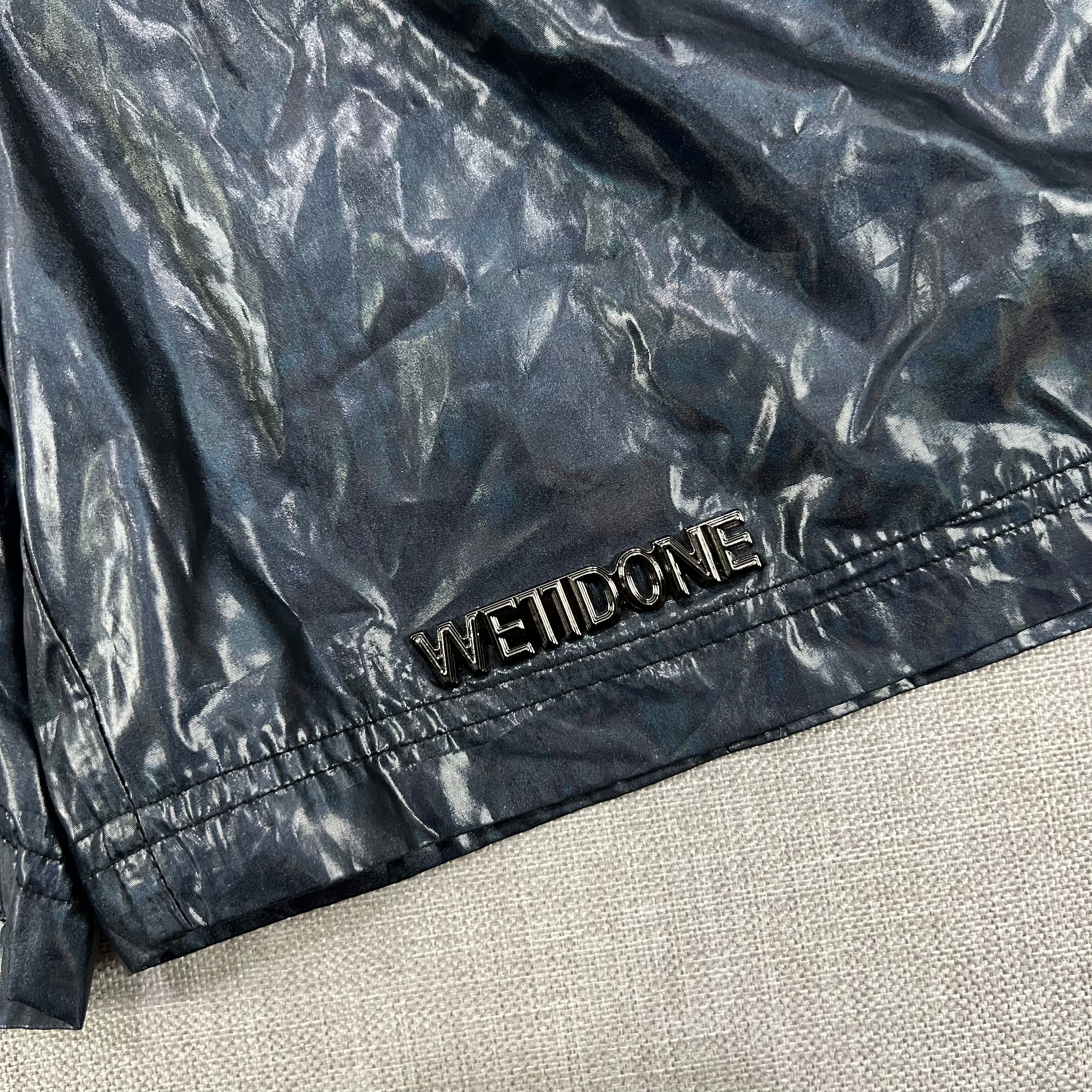 WE11DONE GLOSSY RIPSTOP SHORTS