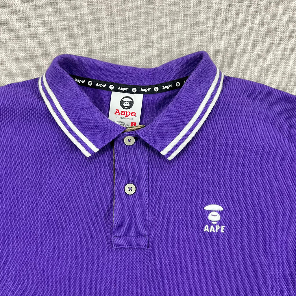 AAPE POLO SHIRT PURPLE