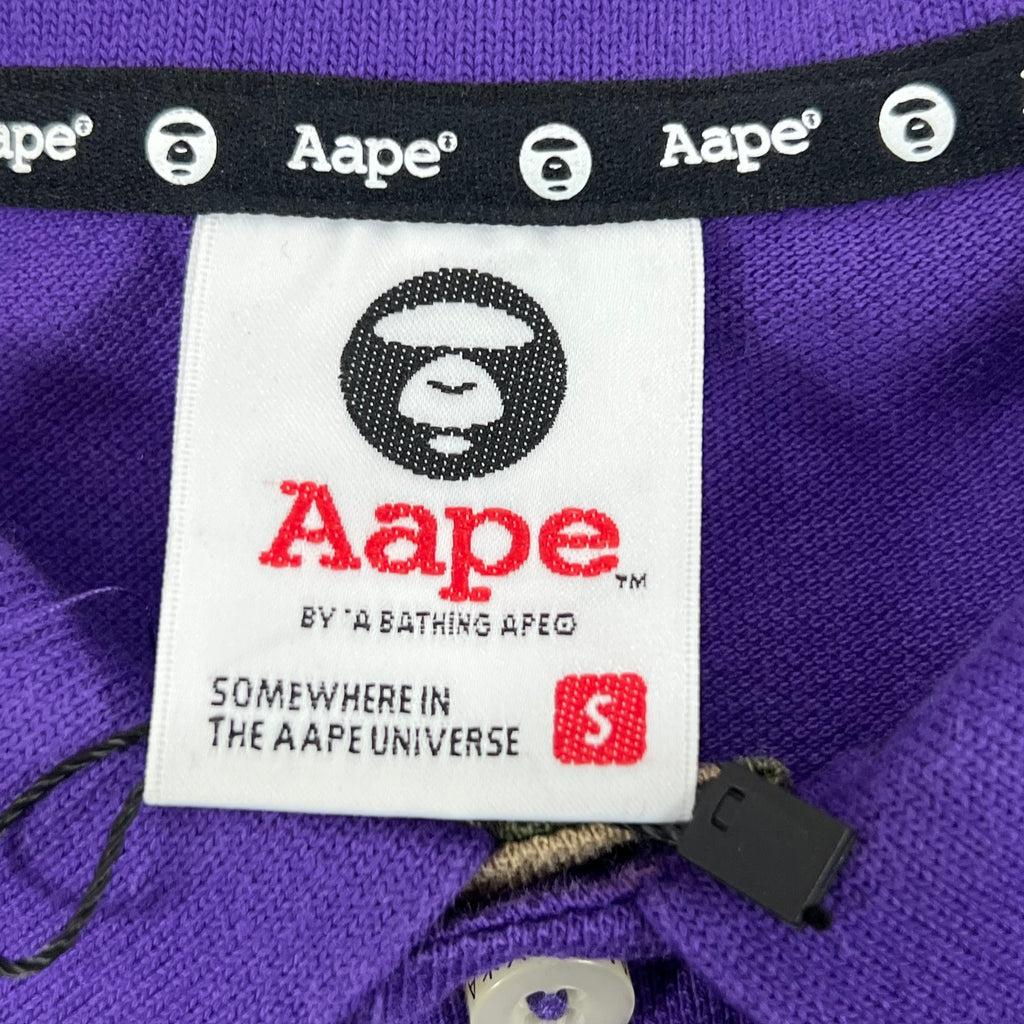 AAPE POLO SHIRT PURPLE