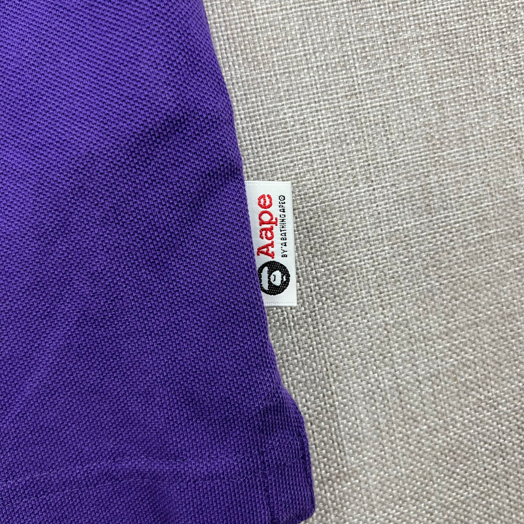 AAPE POLO SHIRT PURPLE