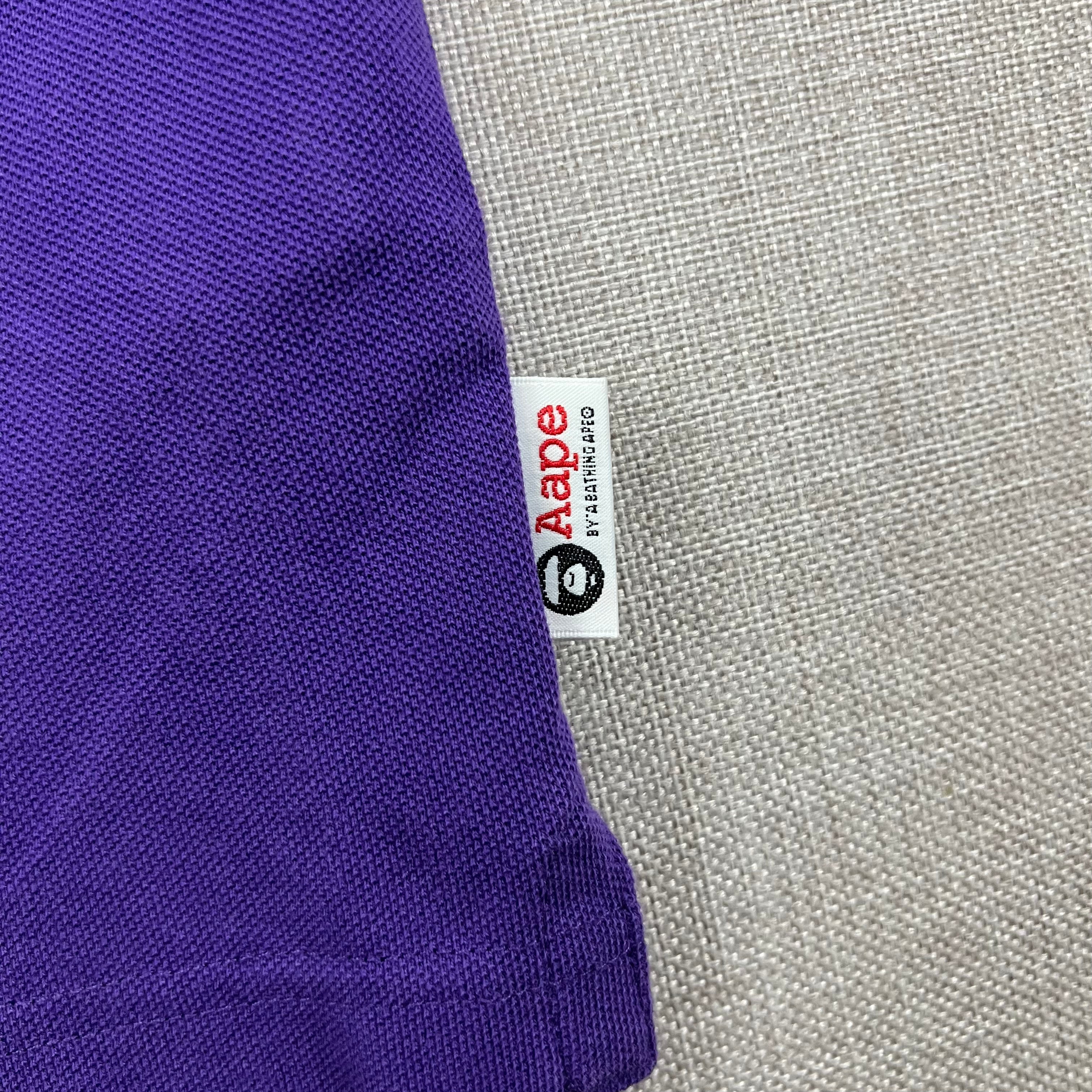 AAPE POLO SHIRT PURPLE