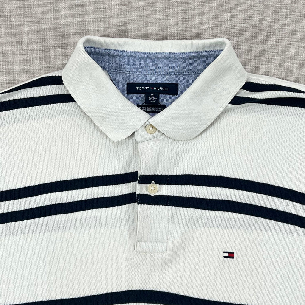 TOMMY HILFIGER HORIZONTAL NAVY STRIPES P/S