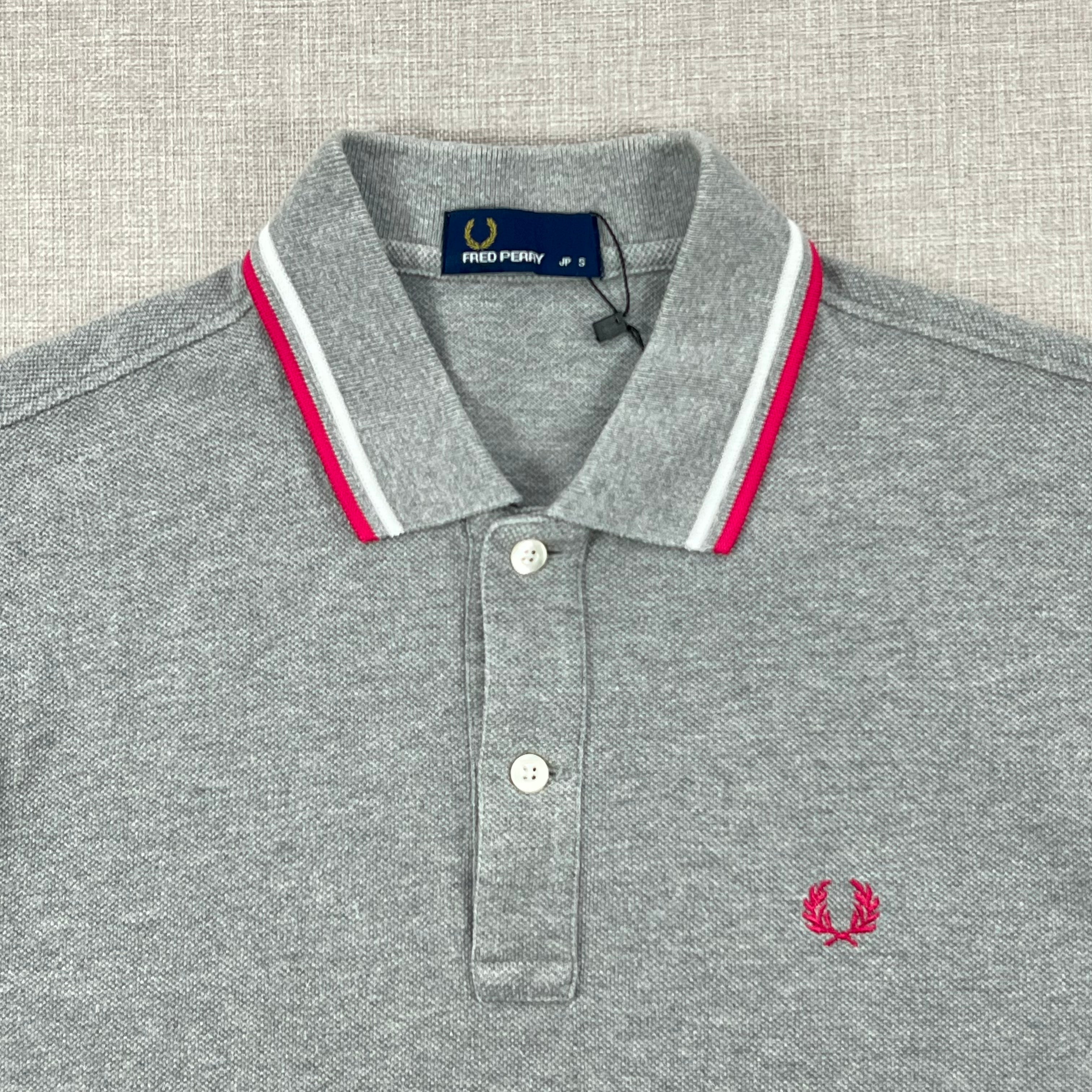 FREDPERRY PINK LOGO POLO