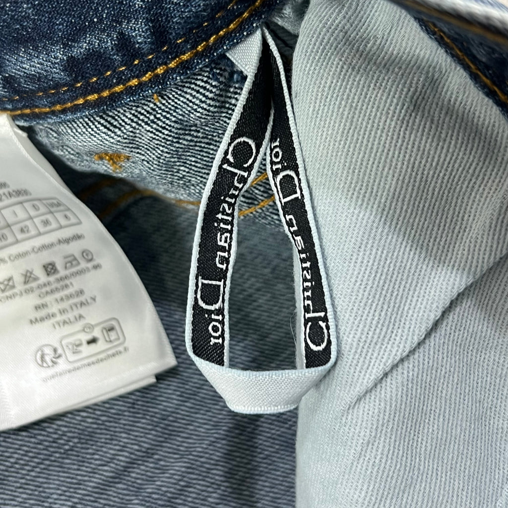 CHRISTIAN DIOR INDIGO DENIM MINI SKIRT
