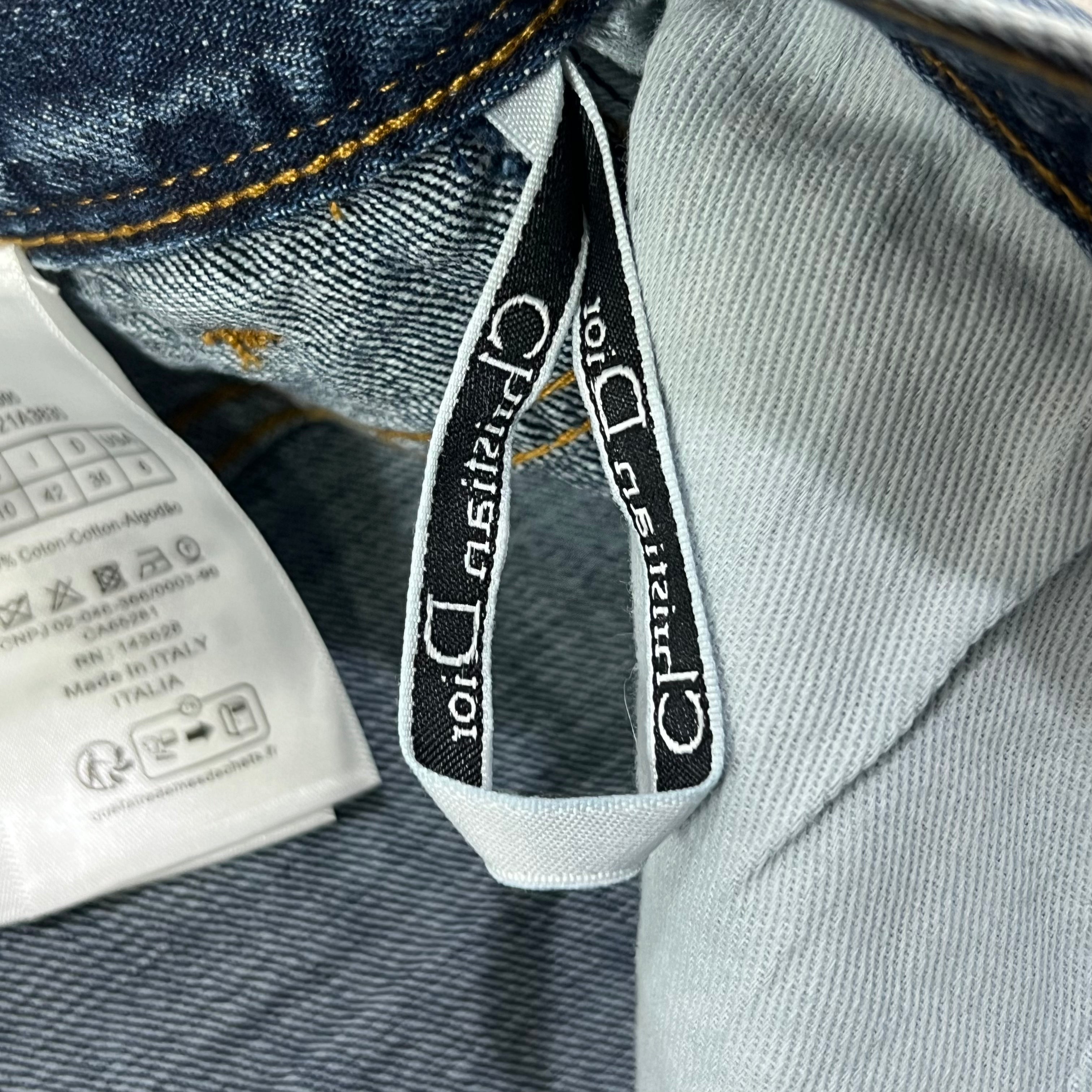 CHRISTIAN DIOR INDIGO DENIM MINI SKIRT