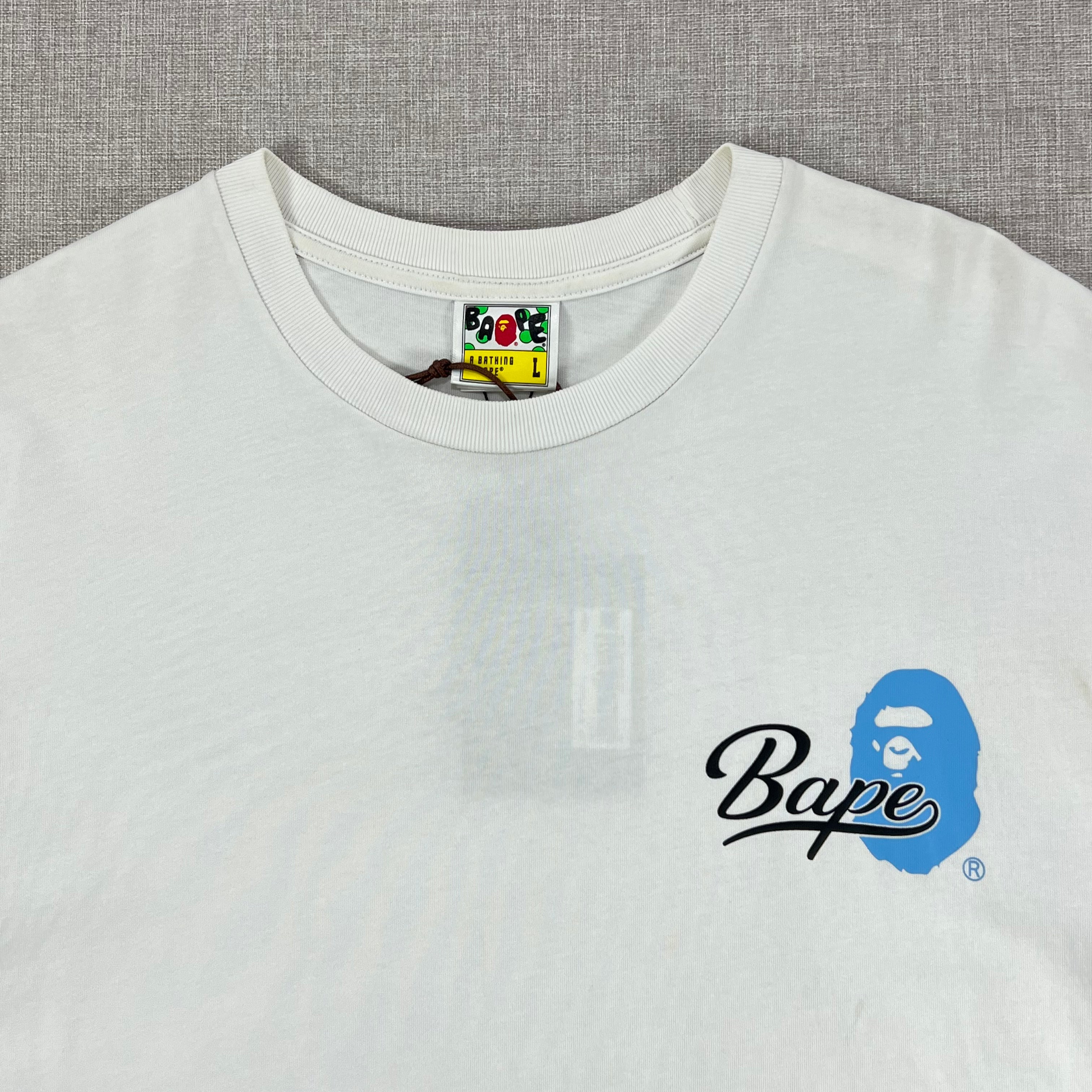 BAPE CURSIVE COLLEGE LOGO RELAXED FIT TEE