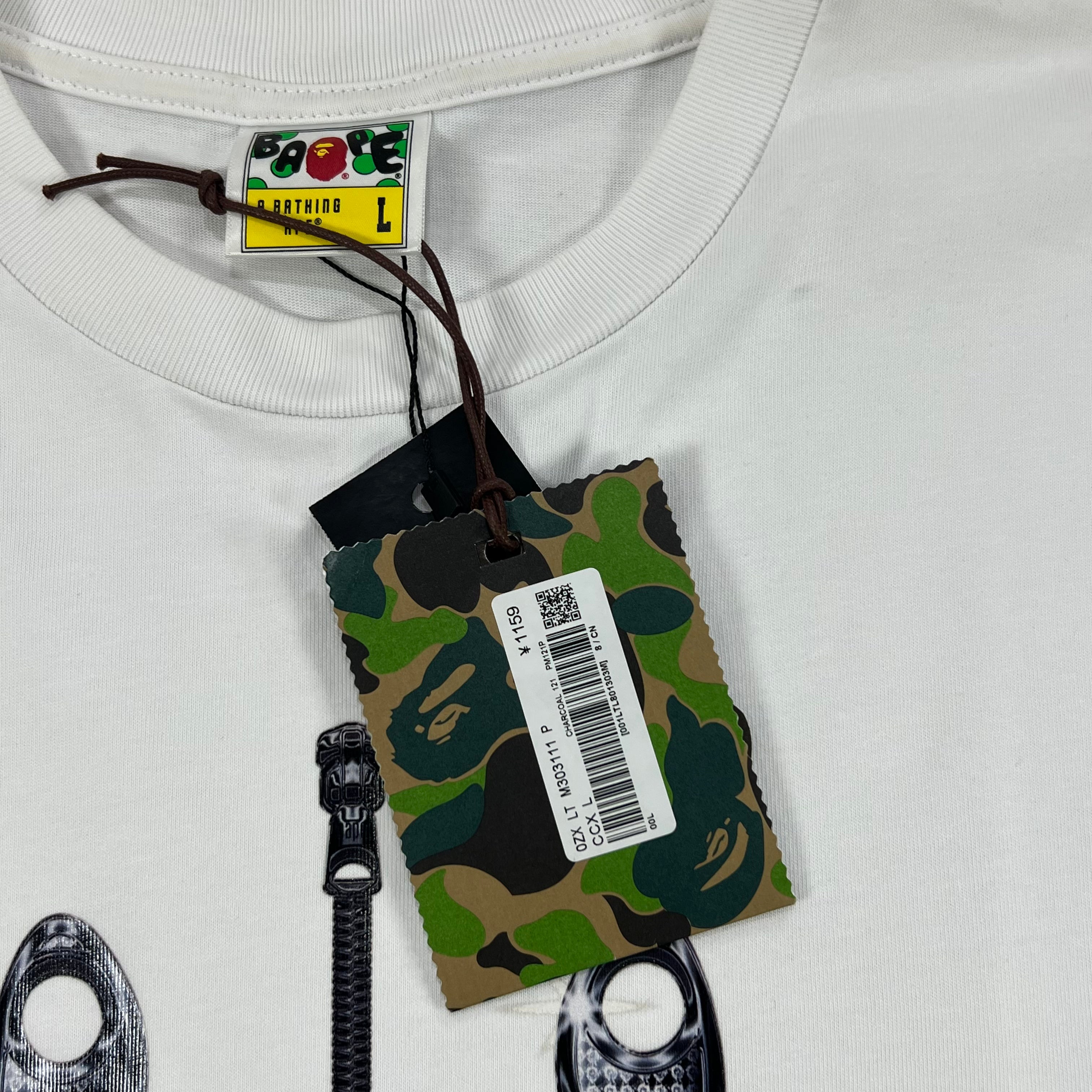 BAPE MAD SHARK PHOTO PRINT RELAXED FIT TEE