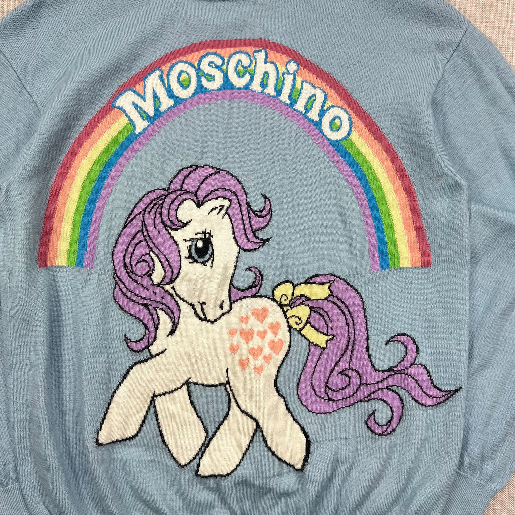 MOSCHINO "MY LITTLE PONY" INTARSIA-KNIT SWEATER