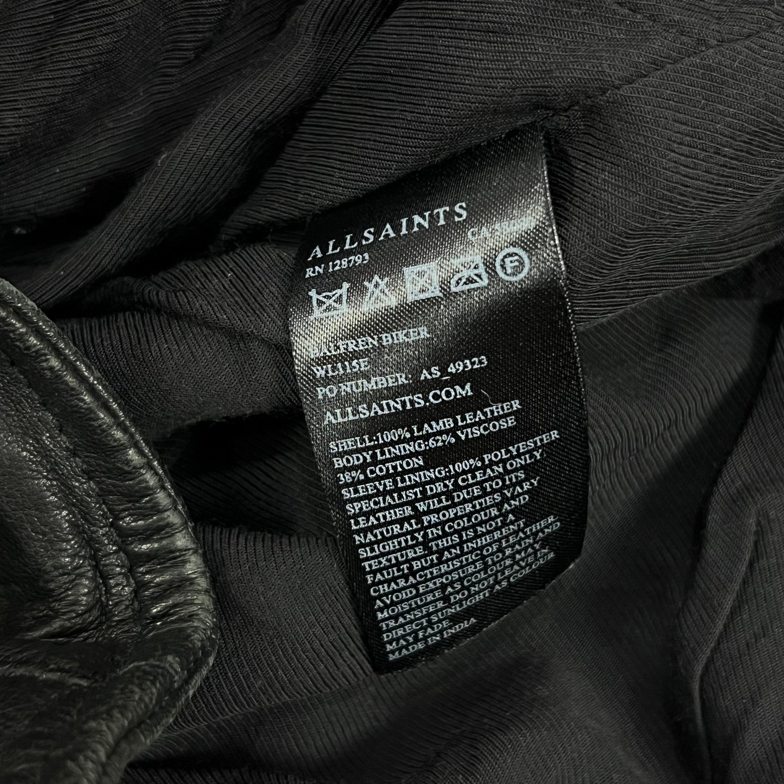 ALL SAINTS BALFERN LEATHER BIKER JACKET