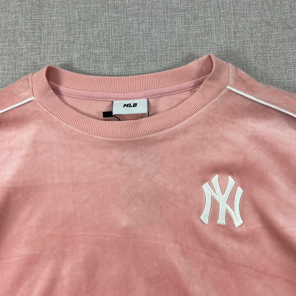 PINK VELVET MLB NEW YORK YANKEES SWEATSHIRT
